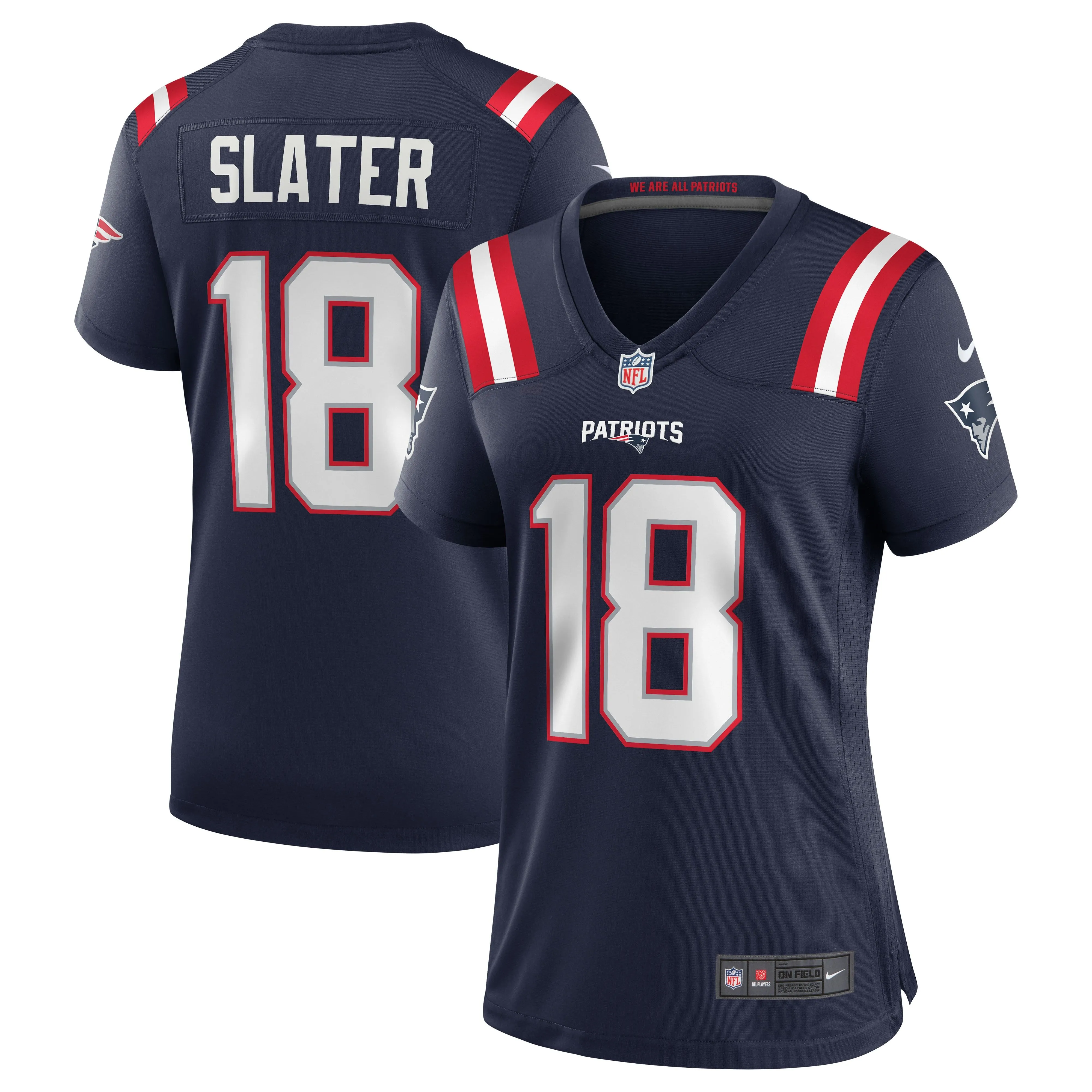 Matthew Slater New England Patriots  Women's Game Jersey - Navy