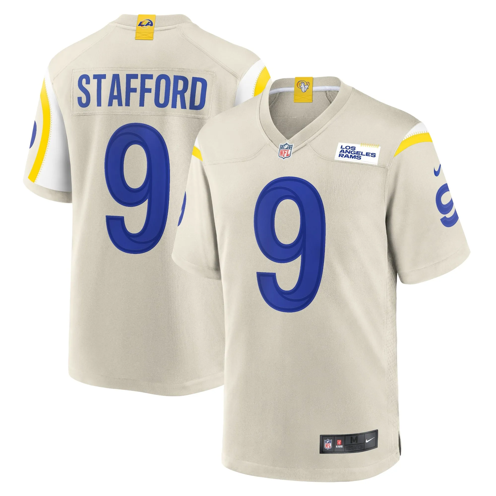 Matthew Stafford Los Angeles Rams  Game Jersey - Bone