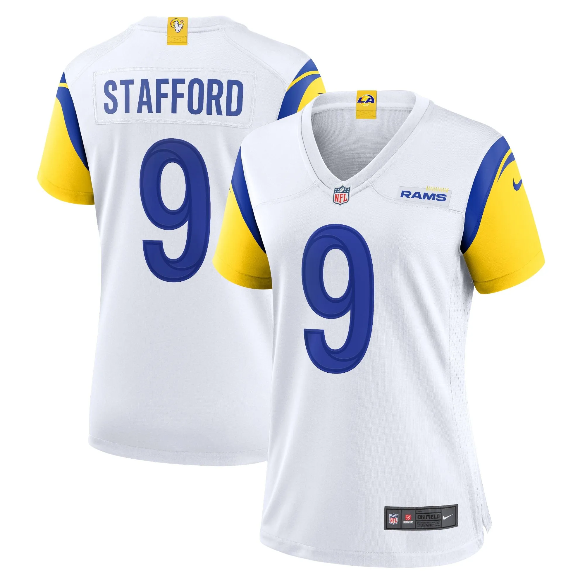 Matthew Stafford Los Angeles Rams  Women's Alternate Game Jersey - White