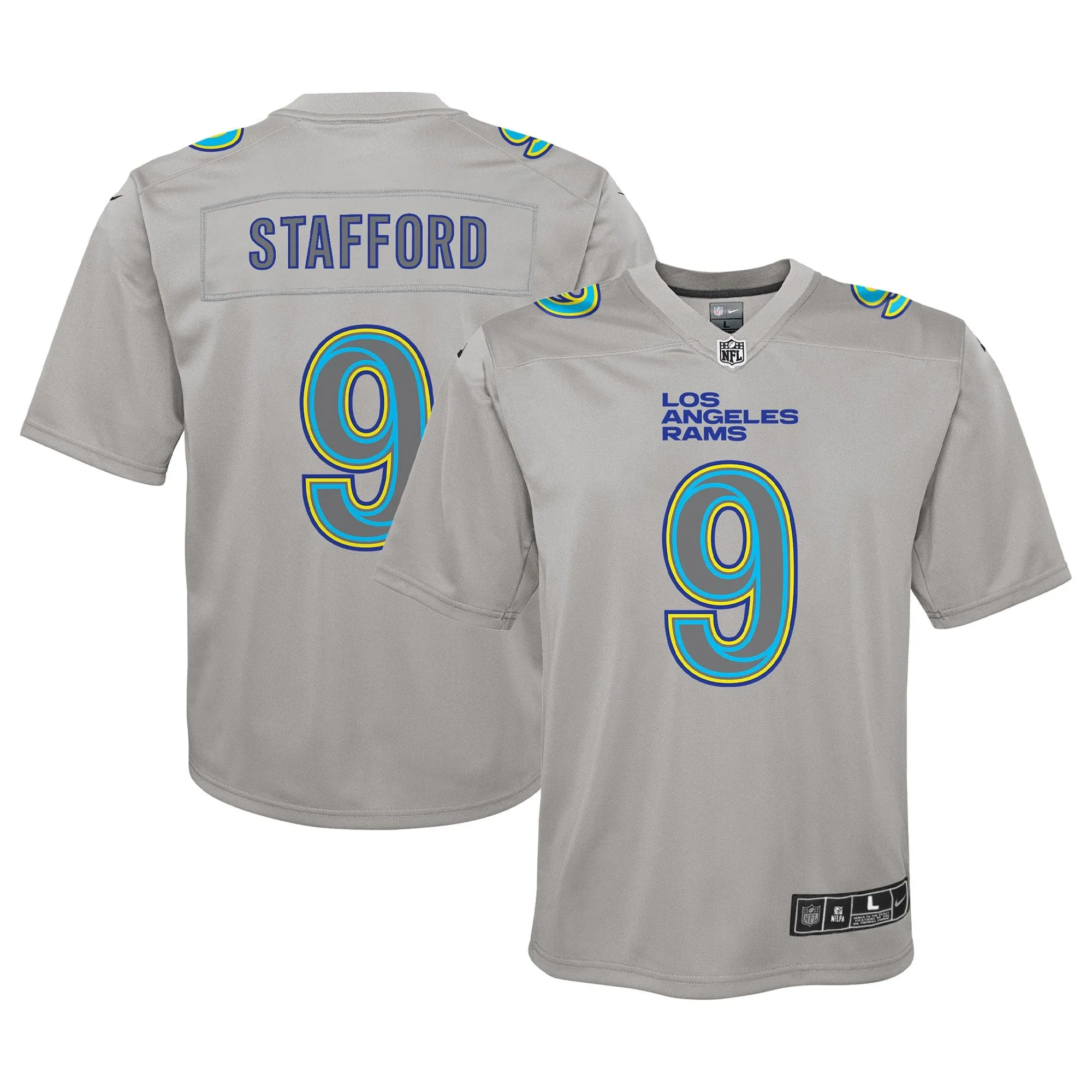 Matthew Stafford Los Angeles Rams  Youth Atmosphere Game Jersey - Gray