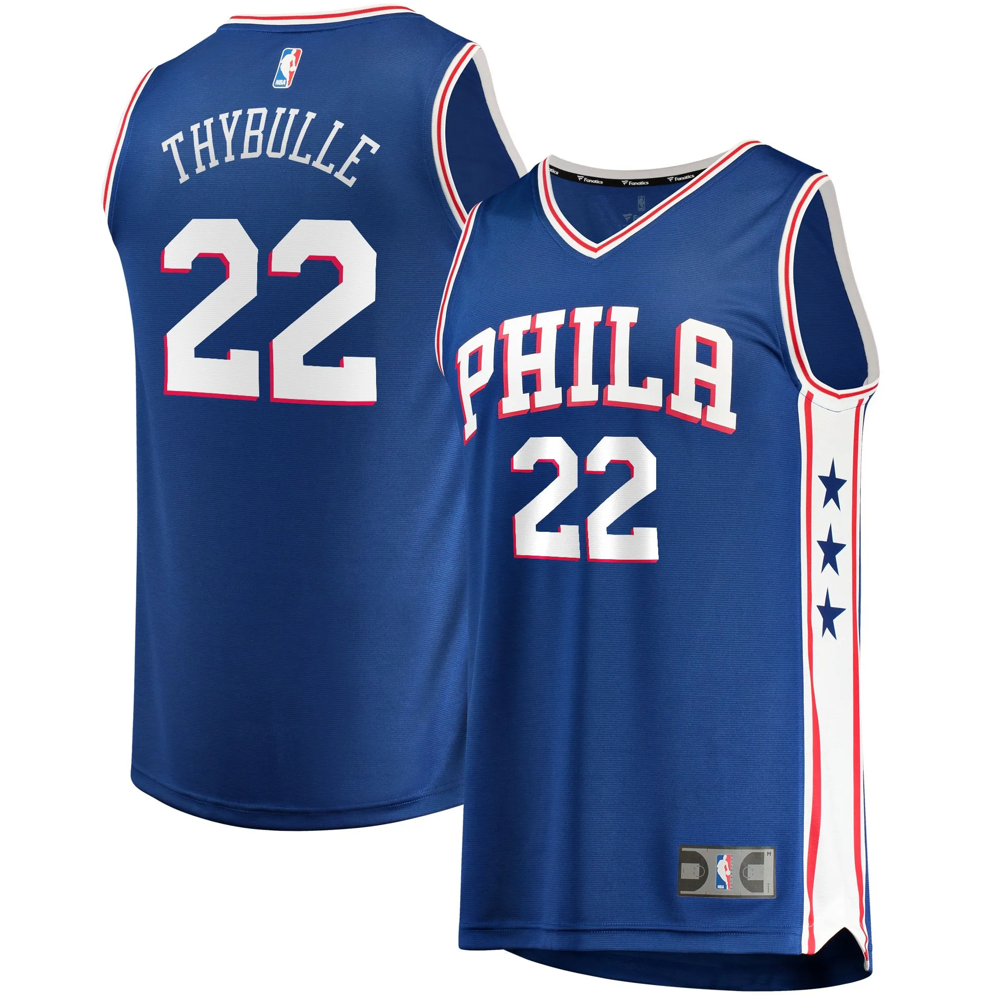 Mattise Thybulle Philadelphia 76ers Fanatics Branded Replica Fast Break Jersey Royal - Icon Edition