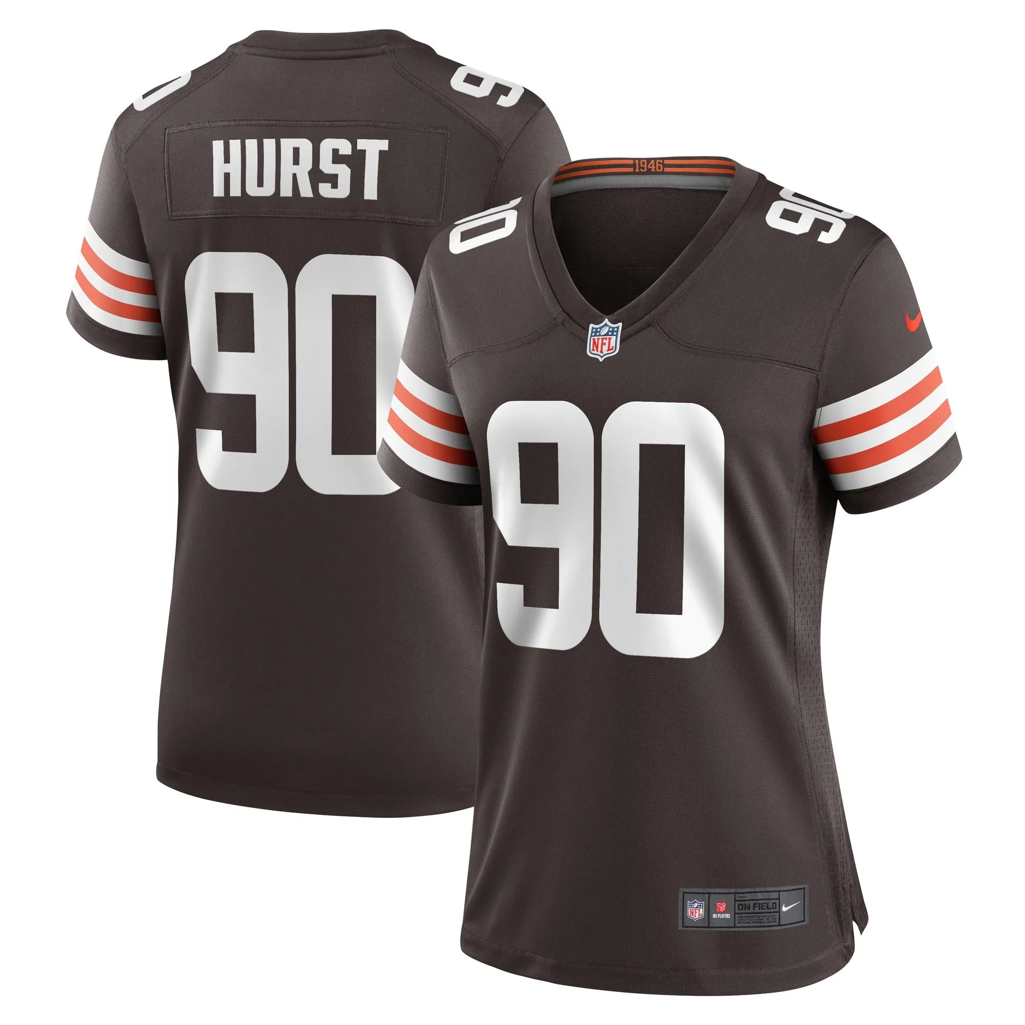 Maurice Hurst Cleveland Browns  Women's  Women's All Player Jersey - Brown