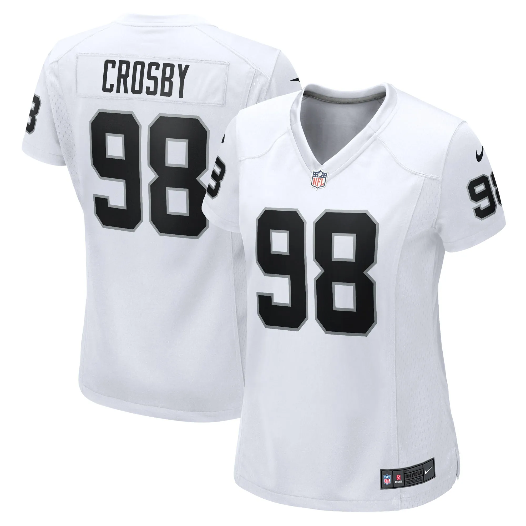 Maxx Crosby Las Vegas Raiders  Women's  Game Jersey -  White