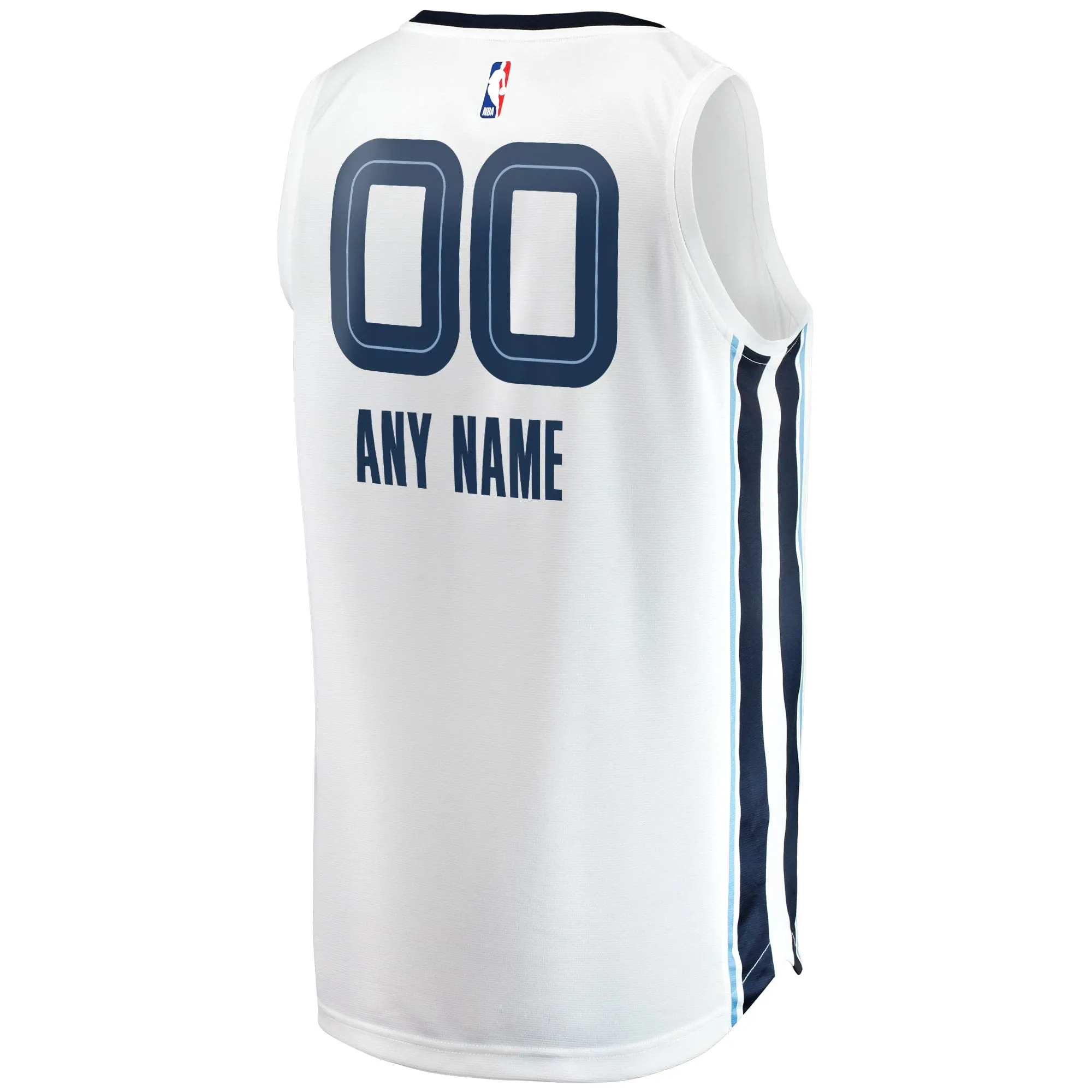 Memphis Grizzlies Fanatics Branded Fast Break Custom Replica Jersey - Association Edition - White