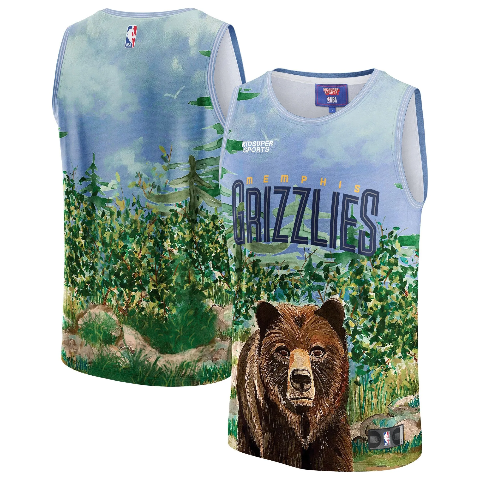 Memphis Grizzlies NBA & KidSuper Studios By Fanatics Unisex Hometown Jersey - Teal