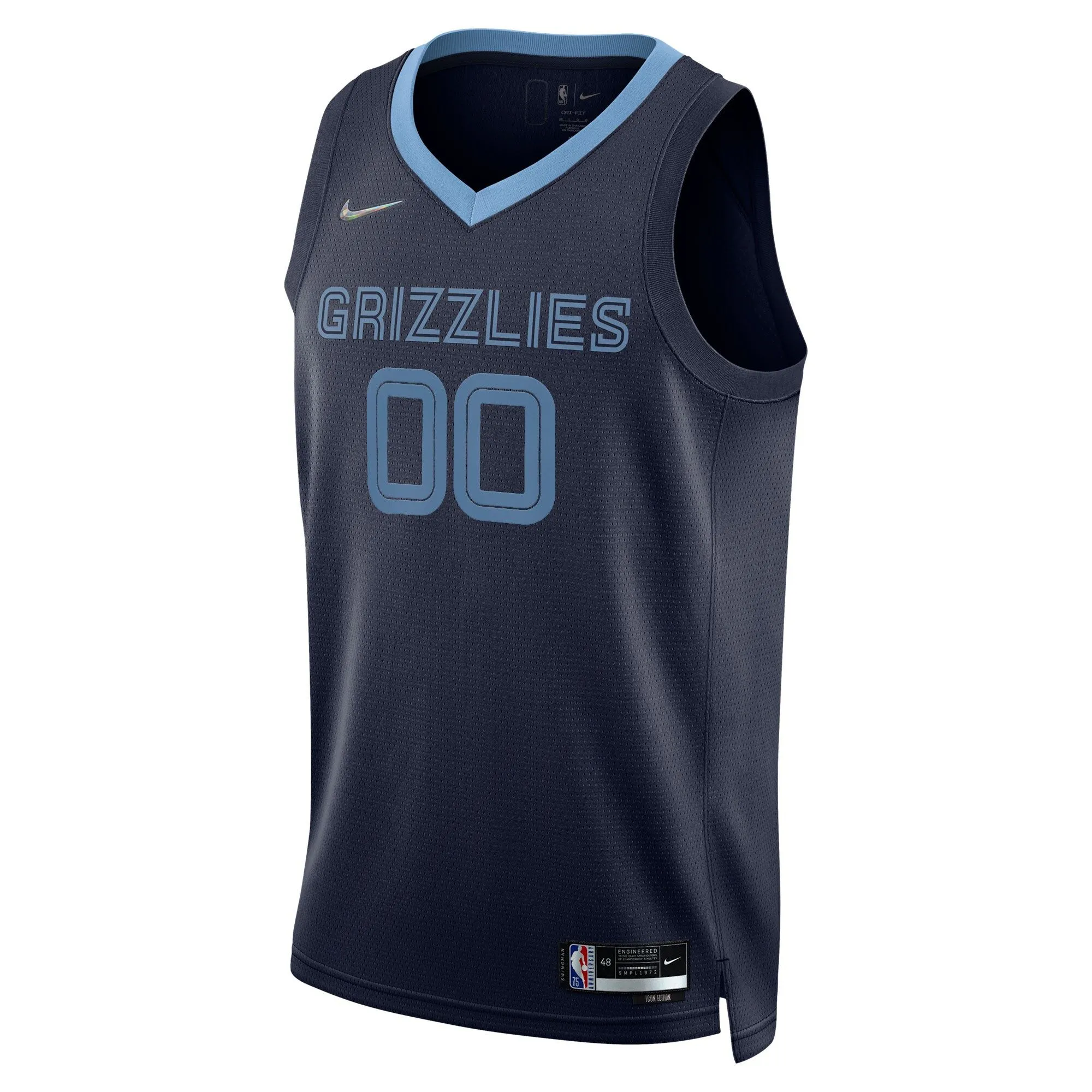 Memphis Grizzlies  2021/22 Diamond Swingman Custom Jersey - Icon Edition - Navy