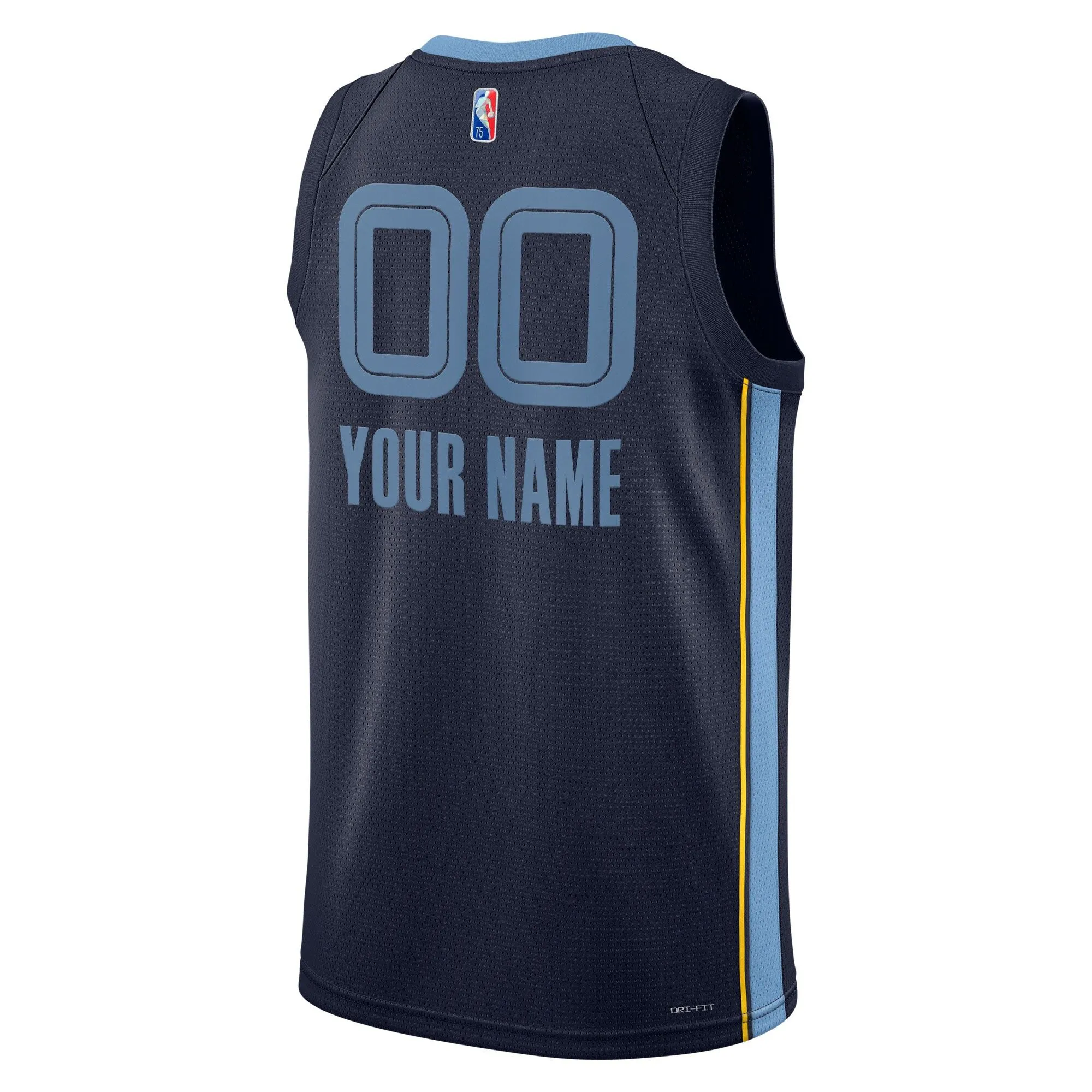 Memphis Grizzlies  2021/22 Diamond Swingman Custom Jersey - Icon Edition - Navy