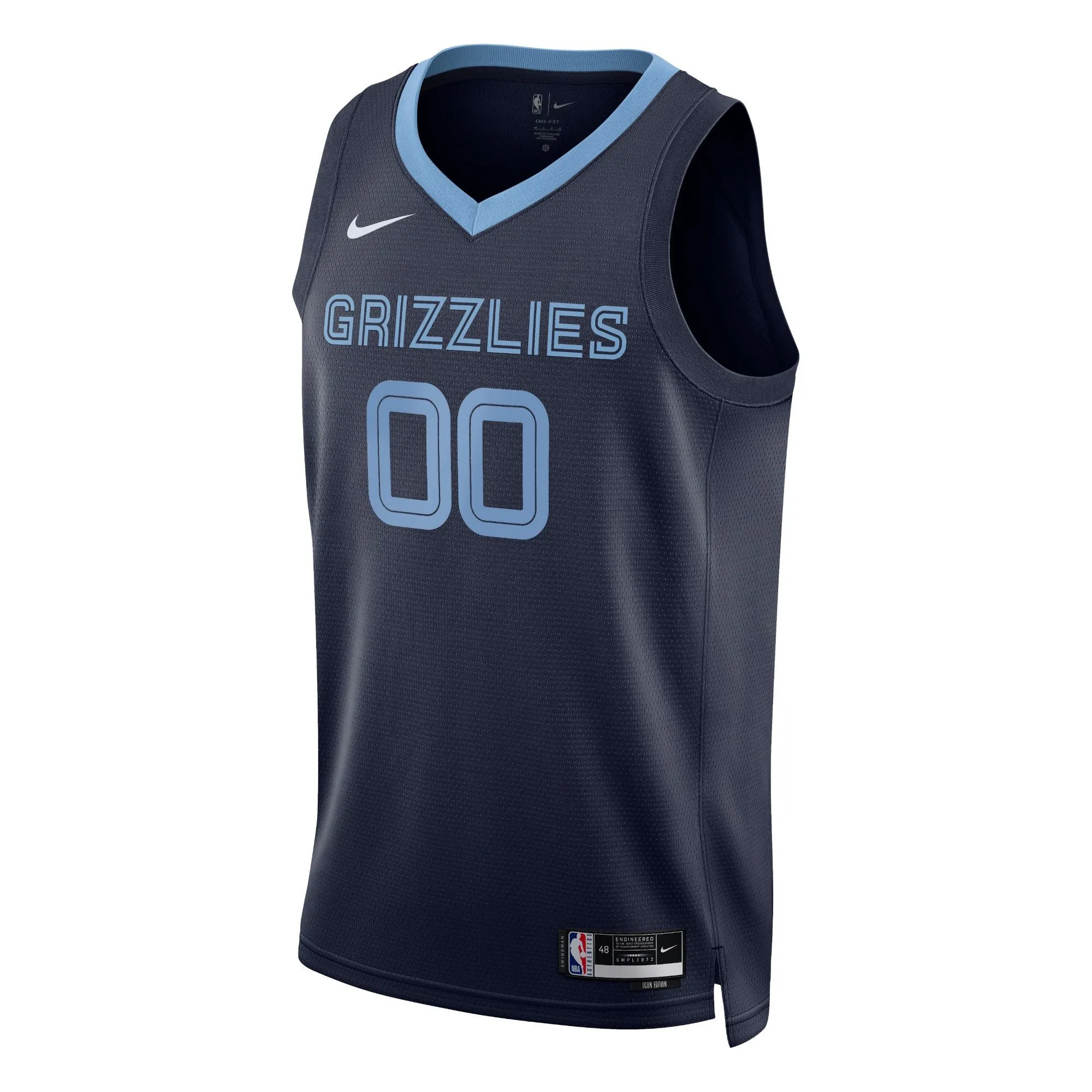 Memphis Grizzlies  Unisex Swingman Custom Jersey Navy - Icon Edition