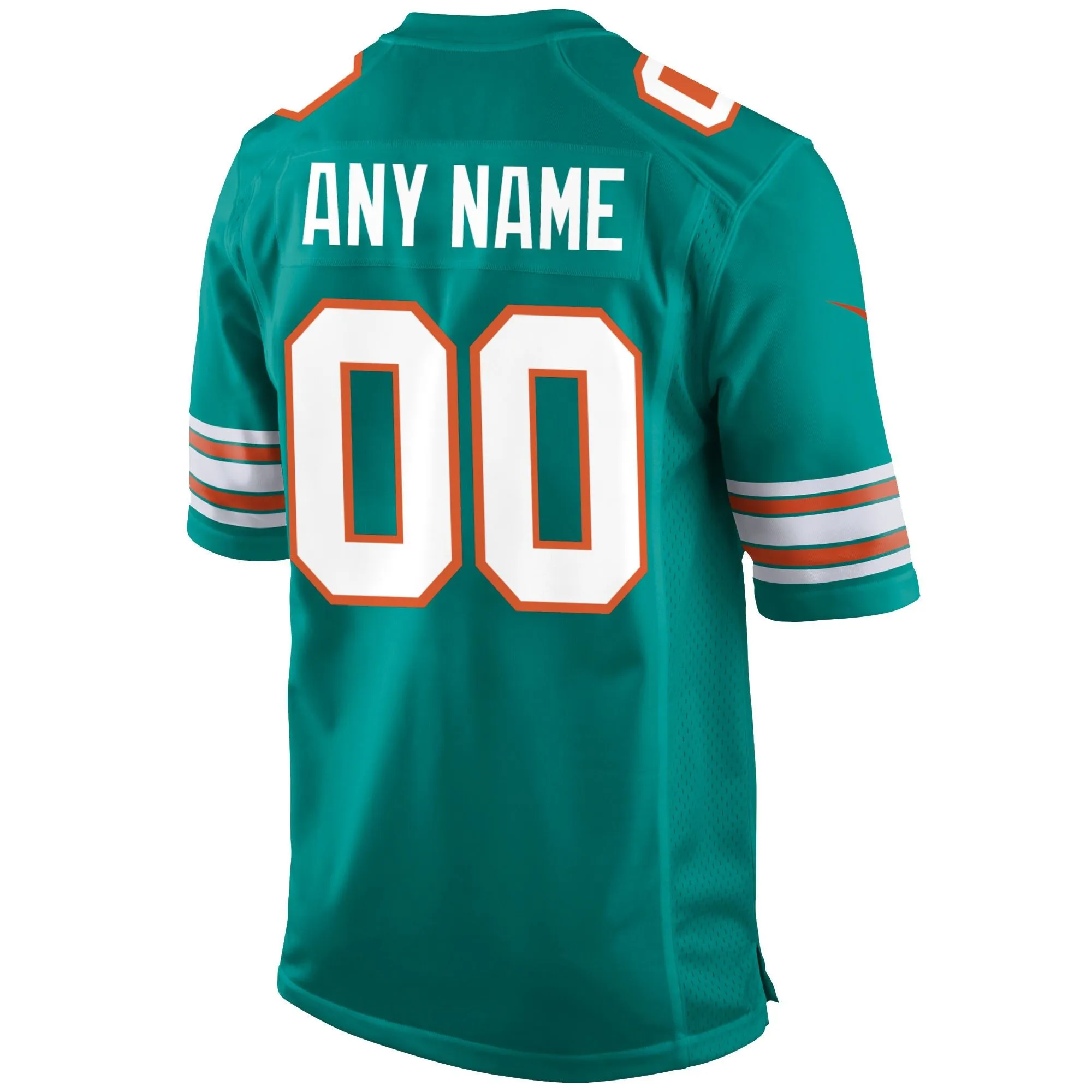 Miami Dolphins  Alternate Custom Game Jersey - Aqua