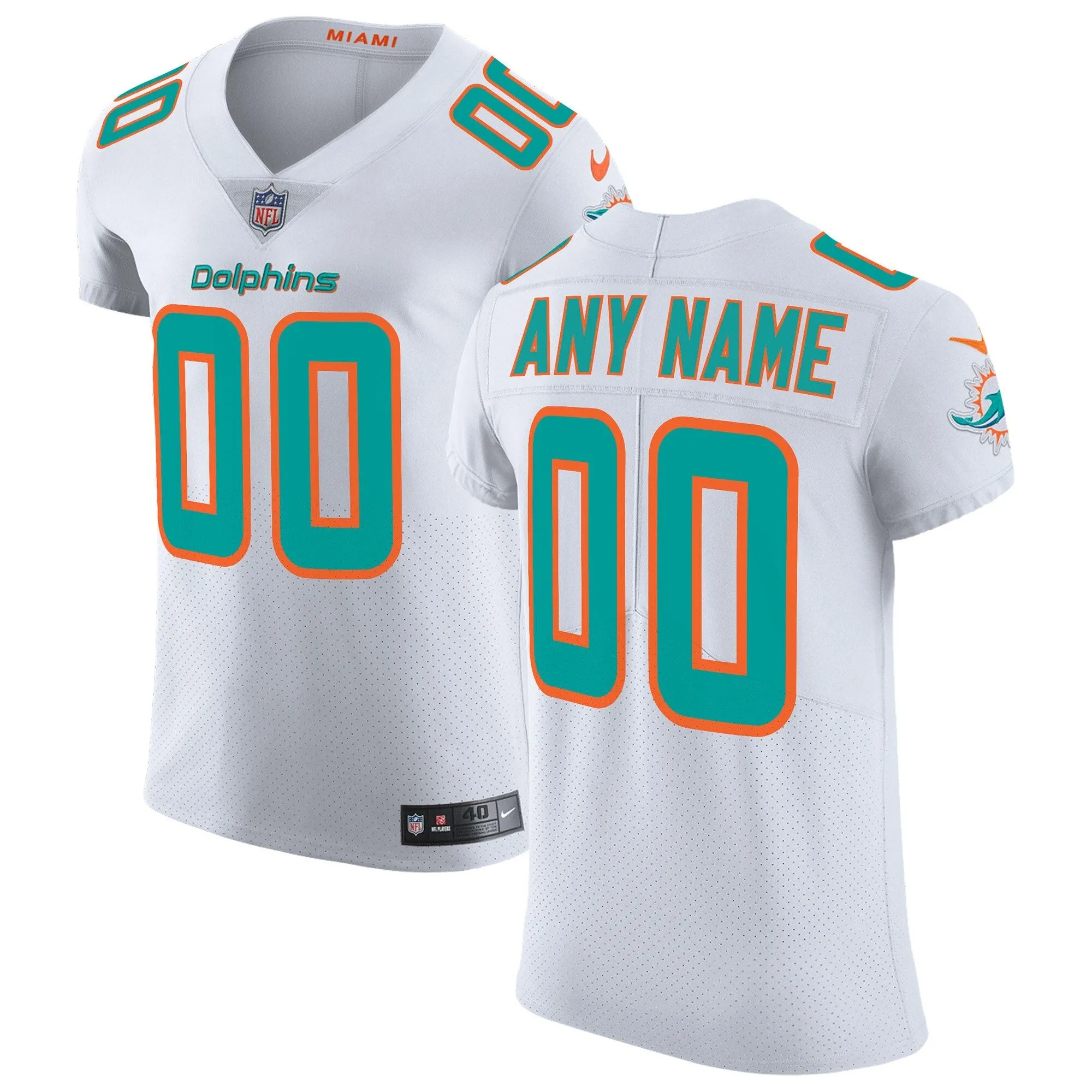 Miami Dolphins  Vapor Untouchable Elite Custom Jersey - White