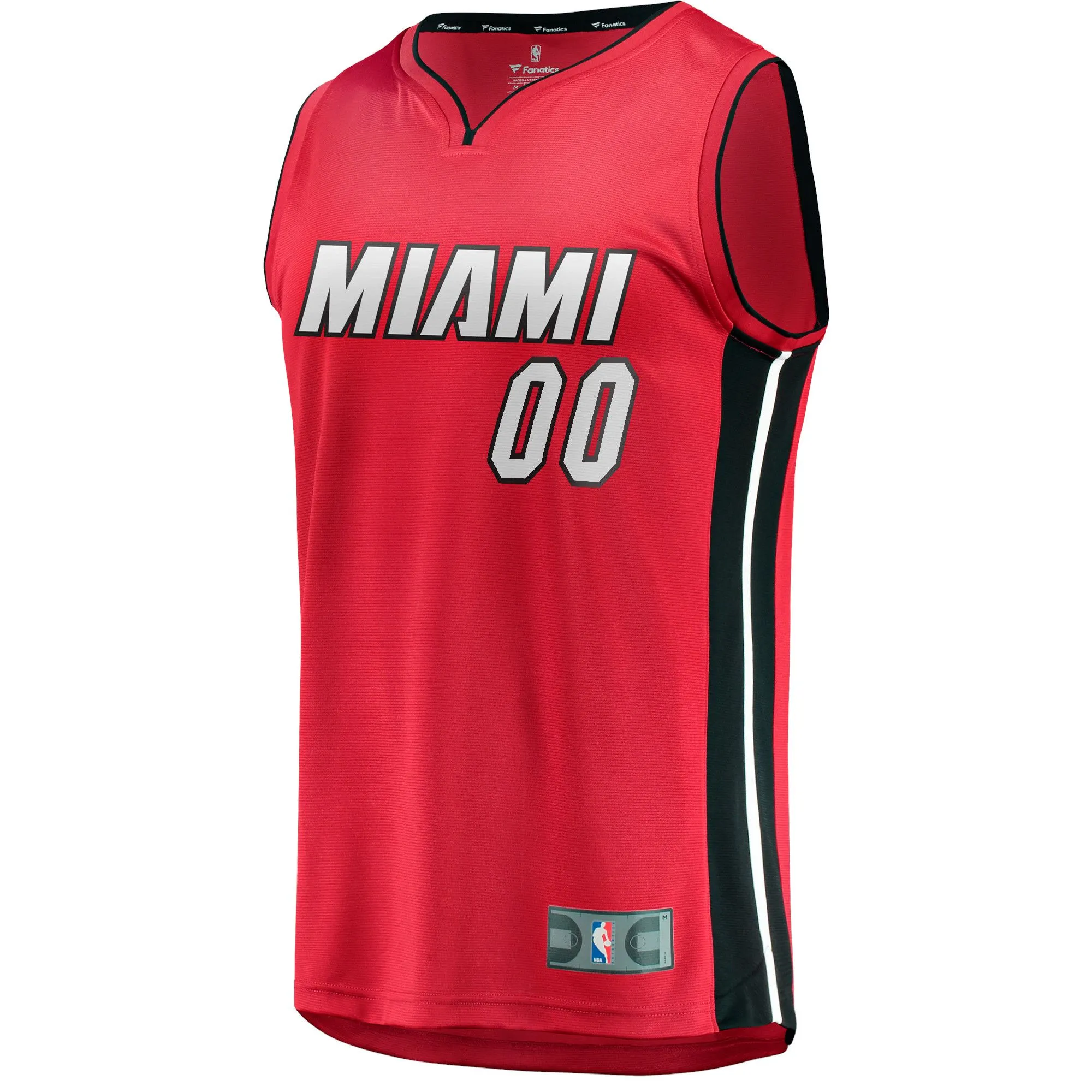 Miami Heat Fanatics Branded Fast Break Custom Jersey - Red - Statement Edition