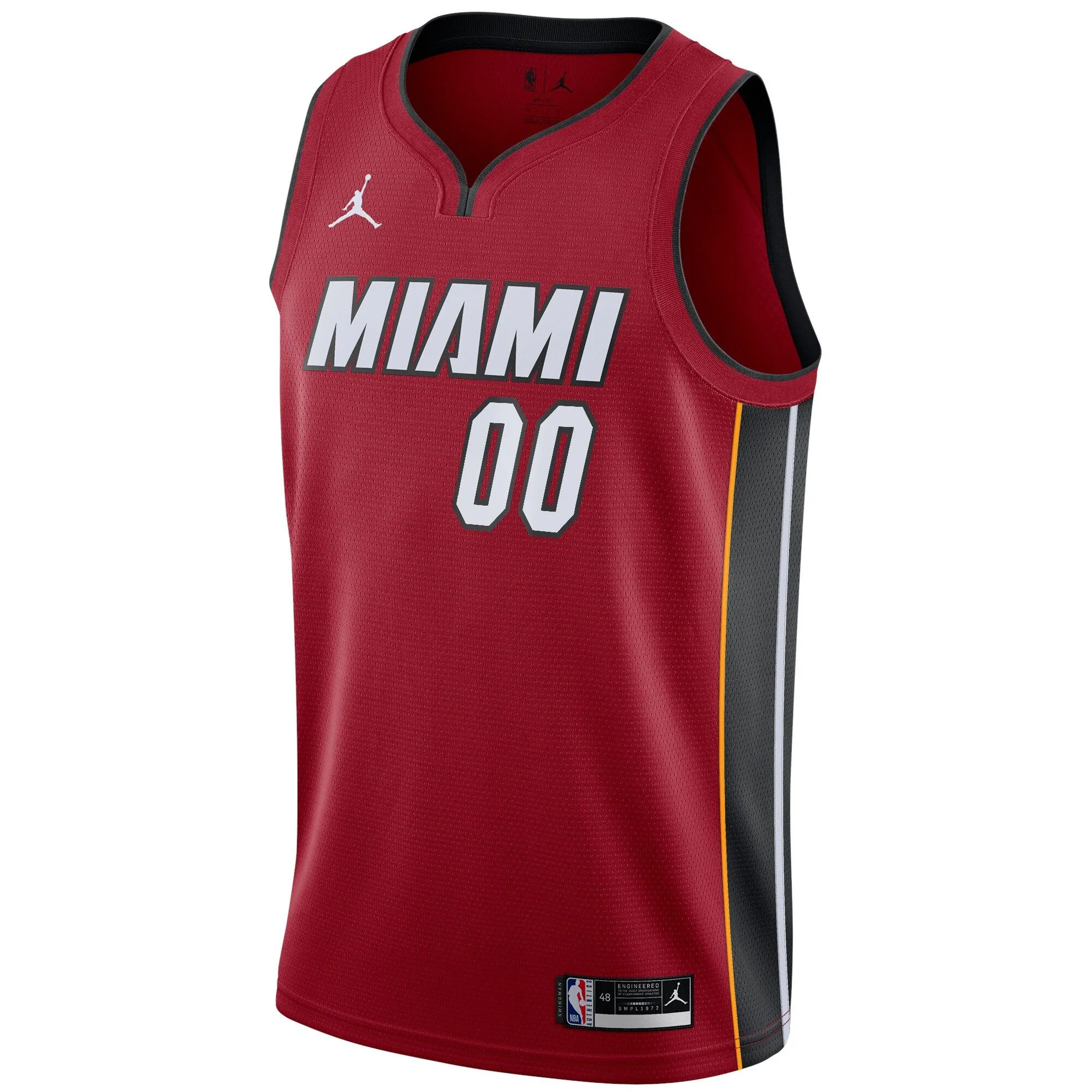 Miami Heat Jordan Brand Swingman Custom Jersey - Statement Edition - Red