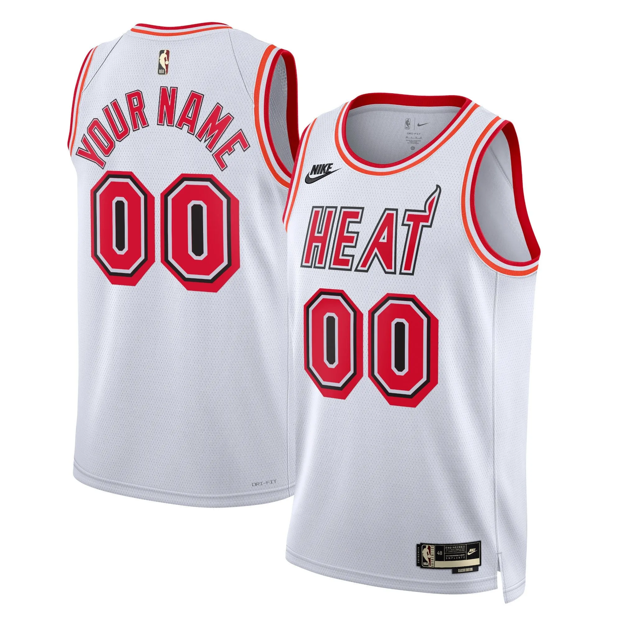 Miami Heat  Unisex 2022/23 Custom Swingman Jersey - Classic Edition - White