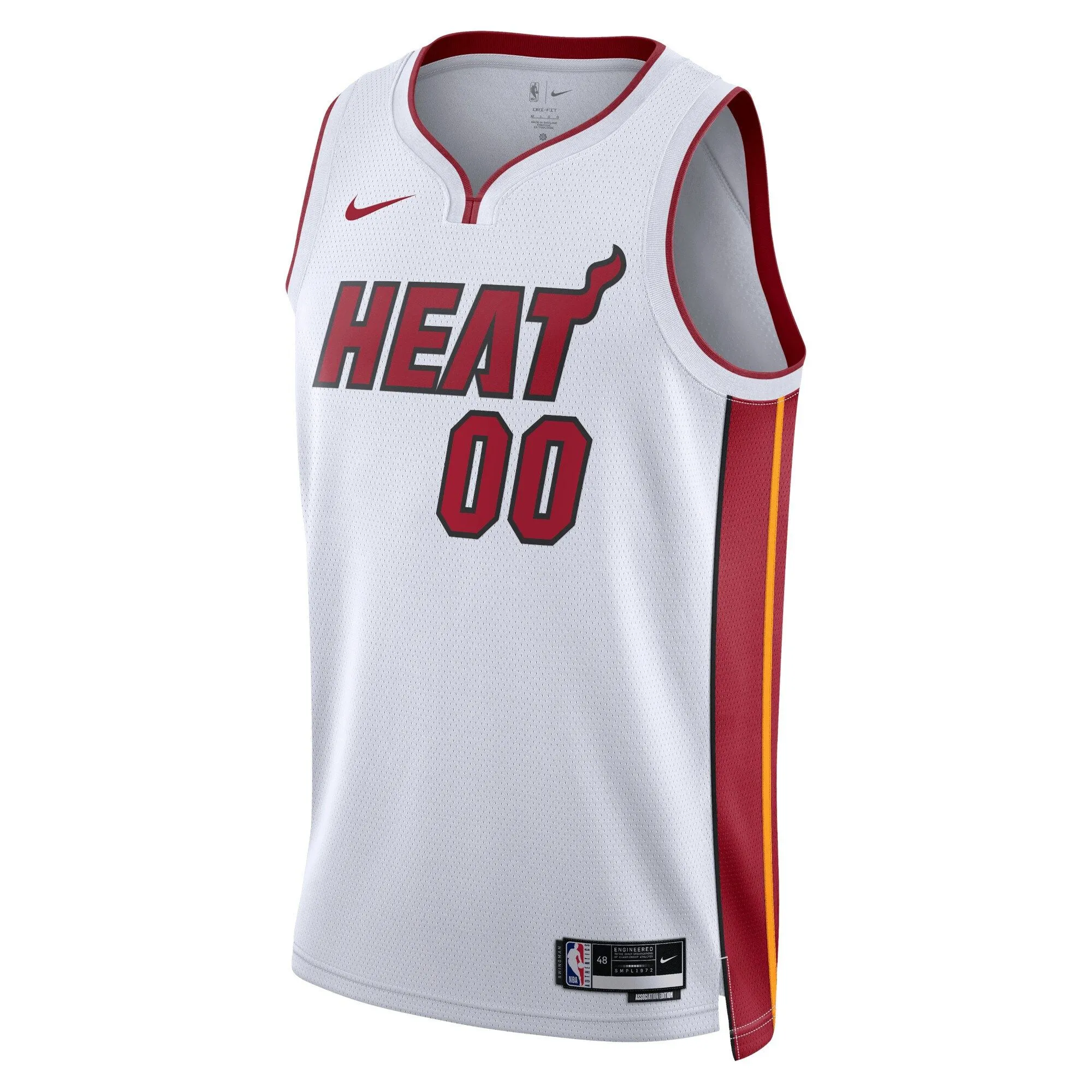 Miami Heat  Unisex Swingman Custom Jersey White - Association Edition