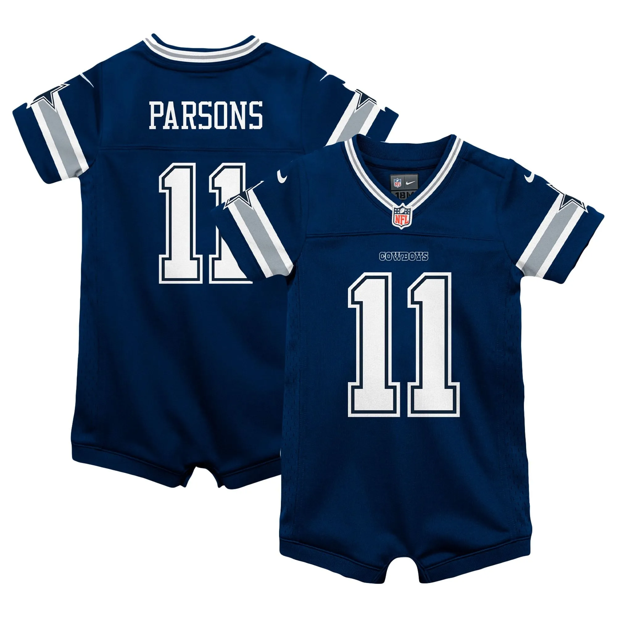 Micah Parsons Dallas Cowboys  Infant Game Romper Jersey - Navy