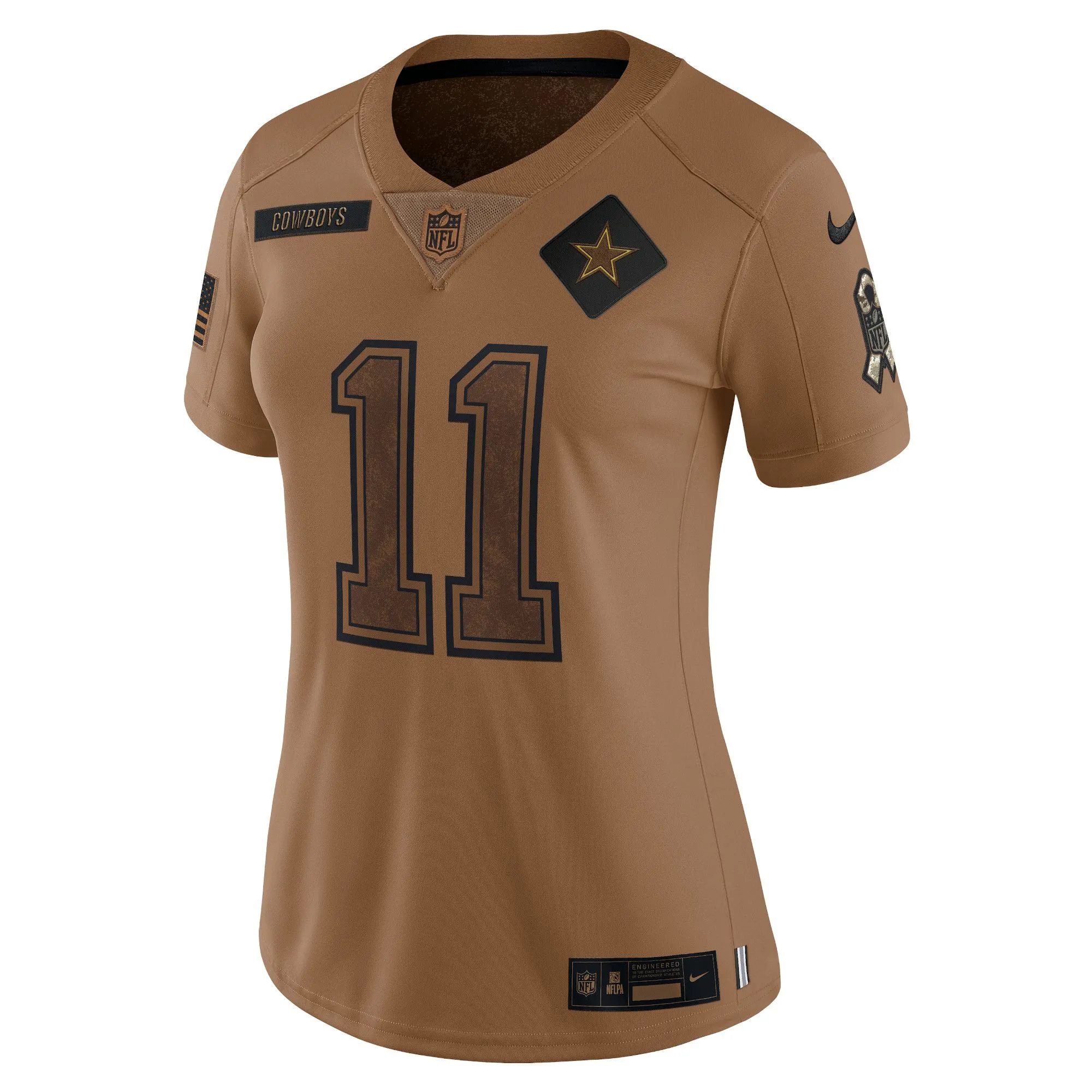 Micah Parsons Dallas Cowboys  Women's 2023 Salute To Service Limited Jersey - Brown