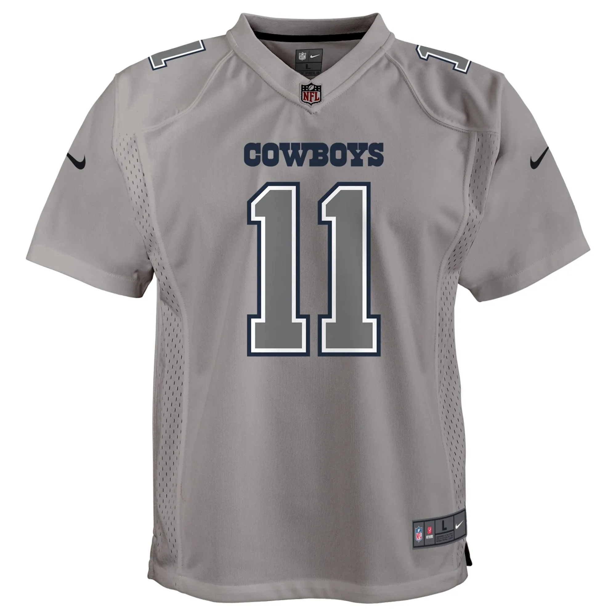 Micah Parsons Dallas Cowboys  Youth Atmosphere Game Jersey - Gray