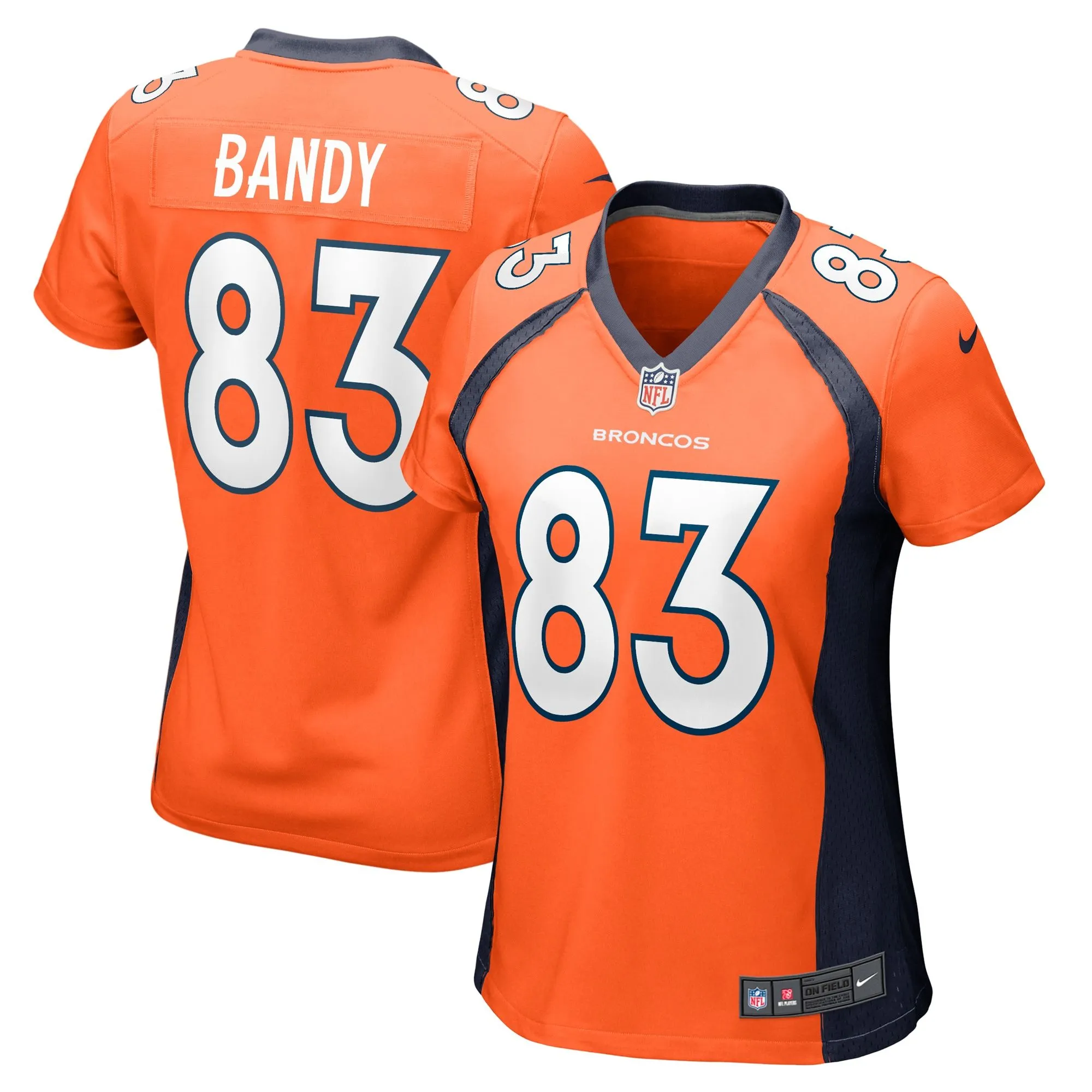 Michael Bandy Denver Broncos  Women's Team Game Jersey -  Orange