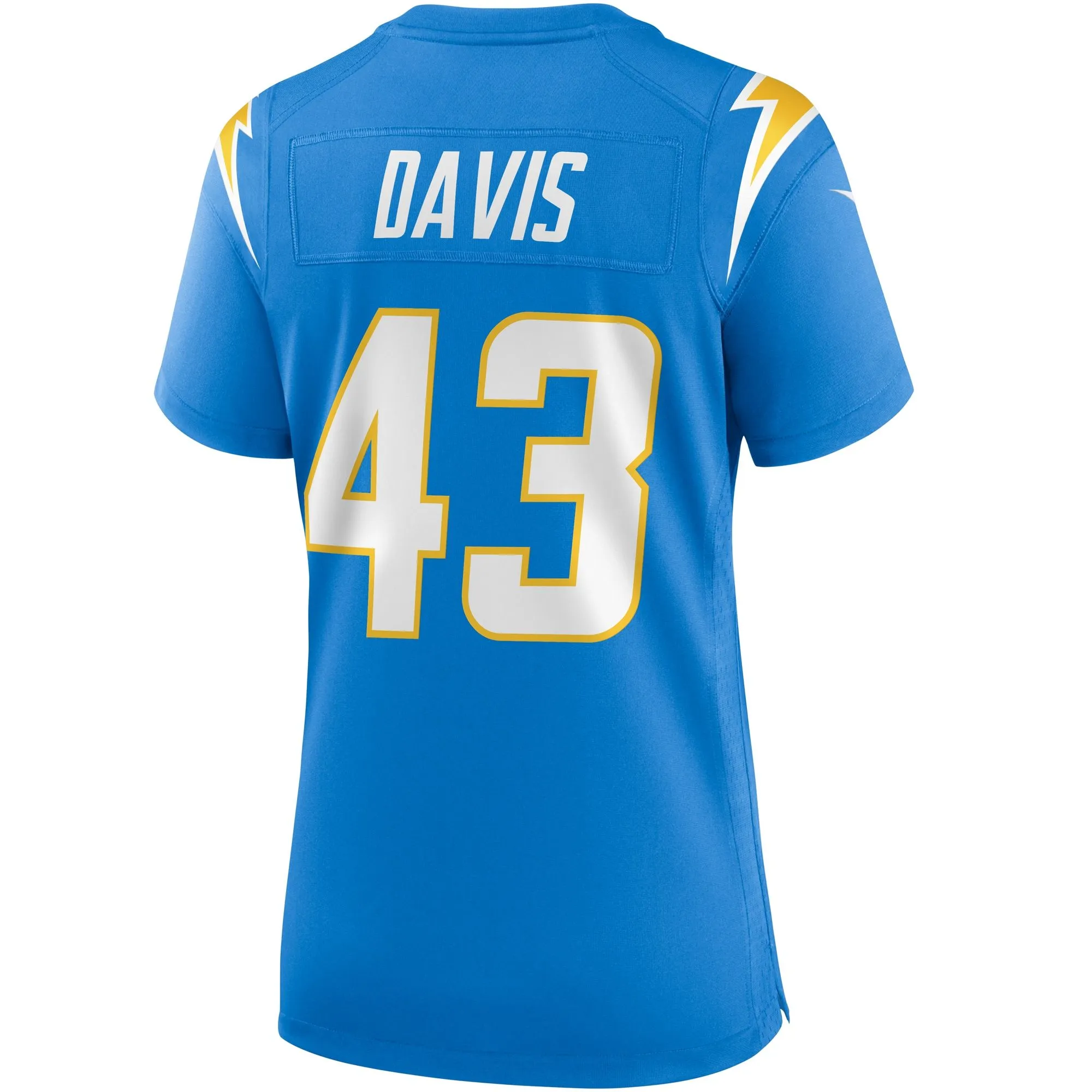 Michael Davis Los Angeles Chargers  Women's Game Jersey - Powder Blue