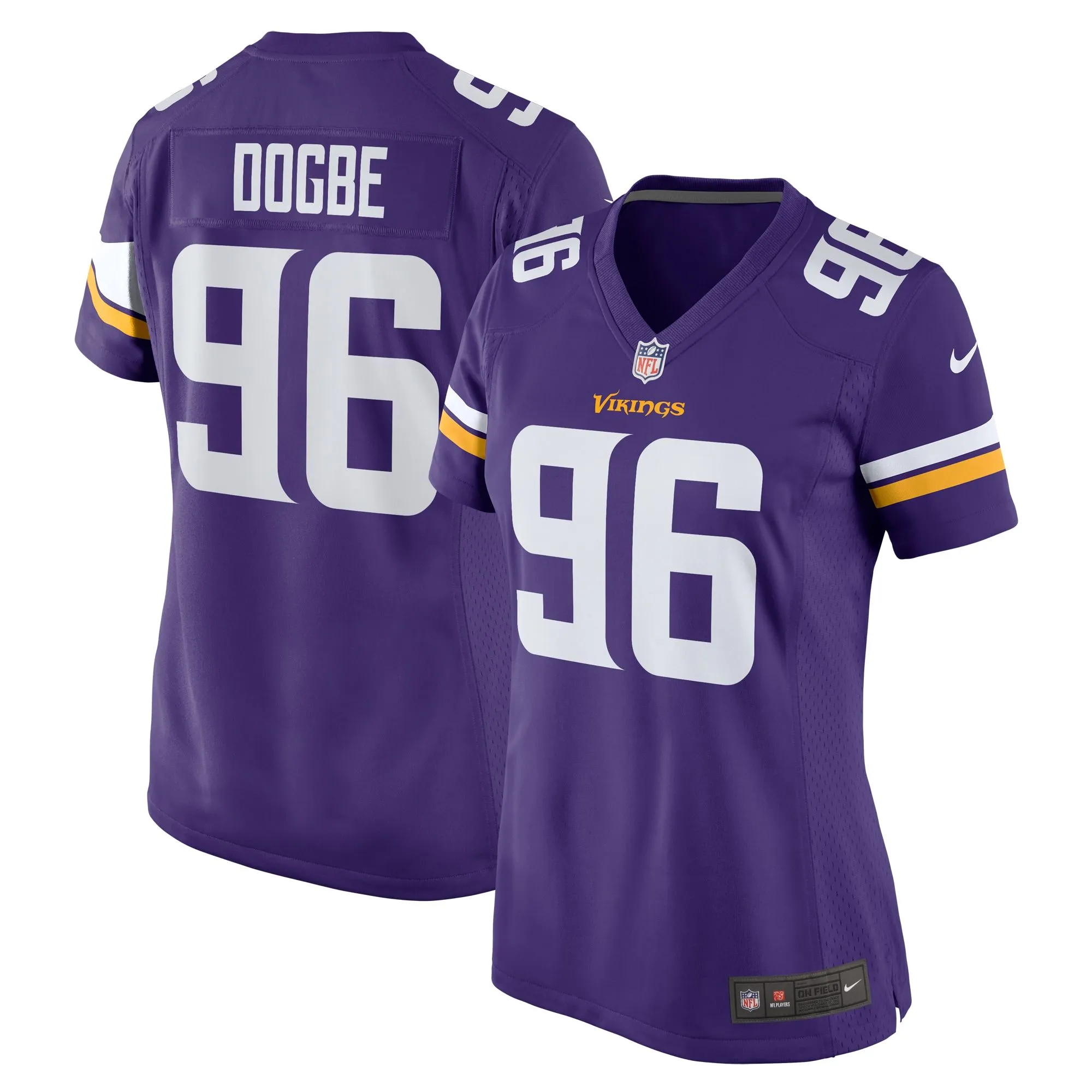 Michael Dogbe Minnesota Vikings  Women's Team Game Jersey -  Purple