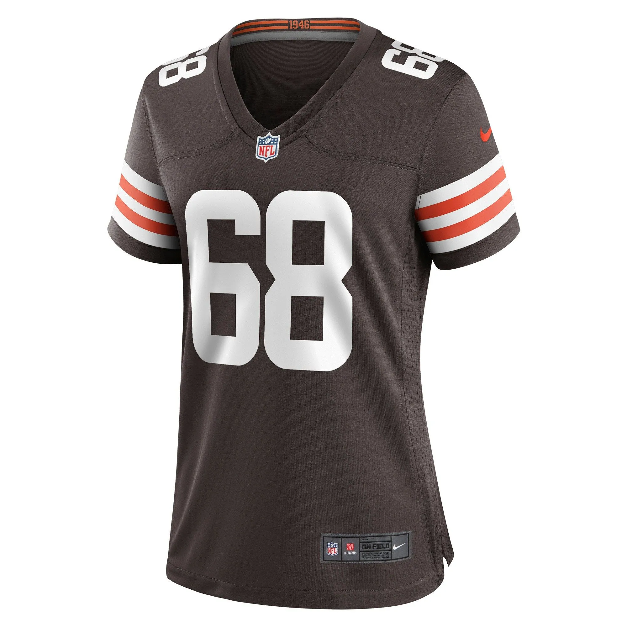 Michael Dunn Cleveland Browns  Women's Game Jersey - Brown