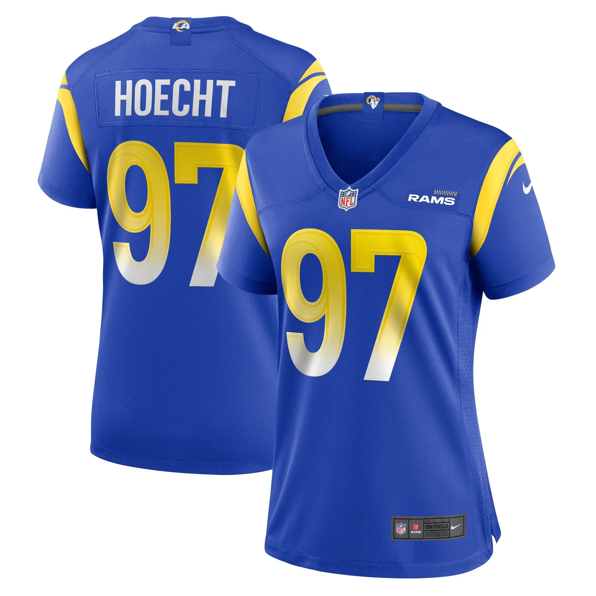 Michael Hoecht Los Angeles Rams  Women's Game Player Jersey - Royal