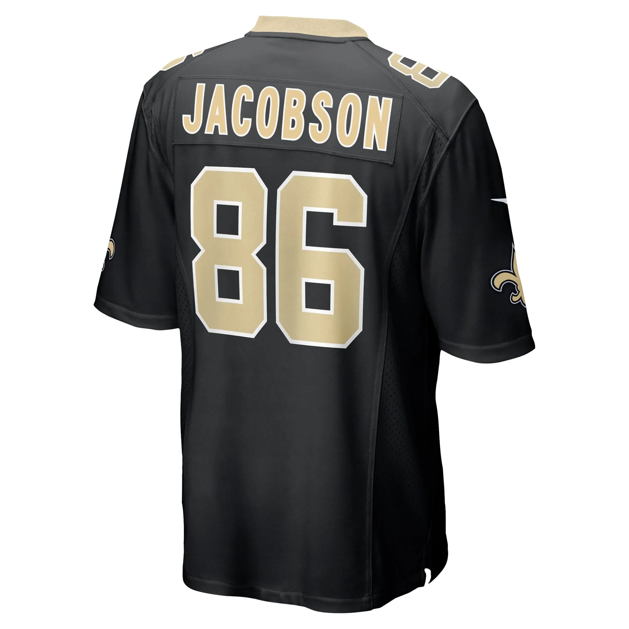 Michael Jacobson New Orleans Saints   Game Jersey -  Black