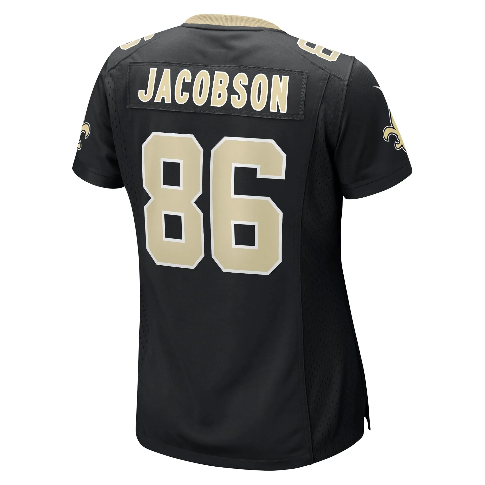 Michael Jacobson New Orleans Saints  Women's  Game Jersey -  Black