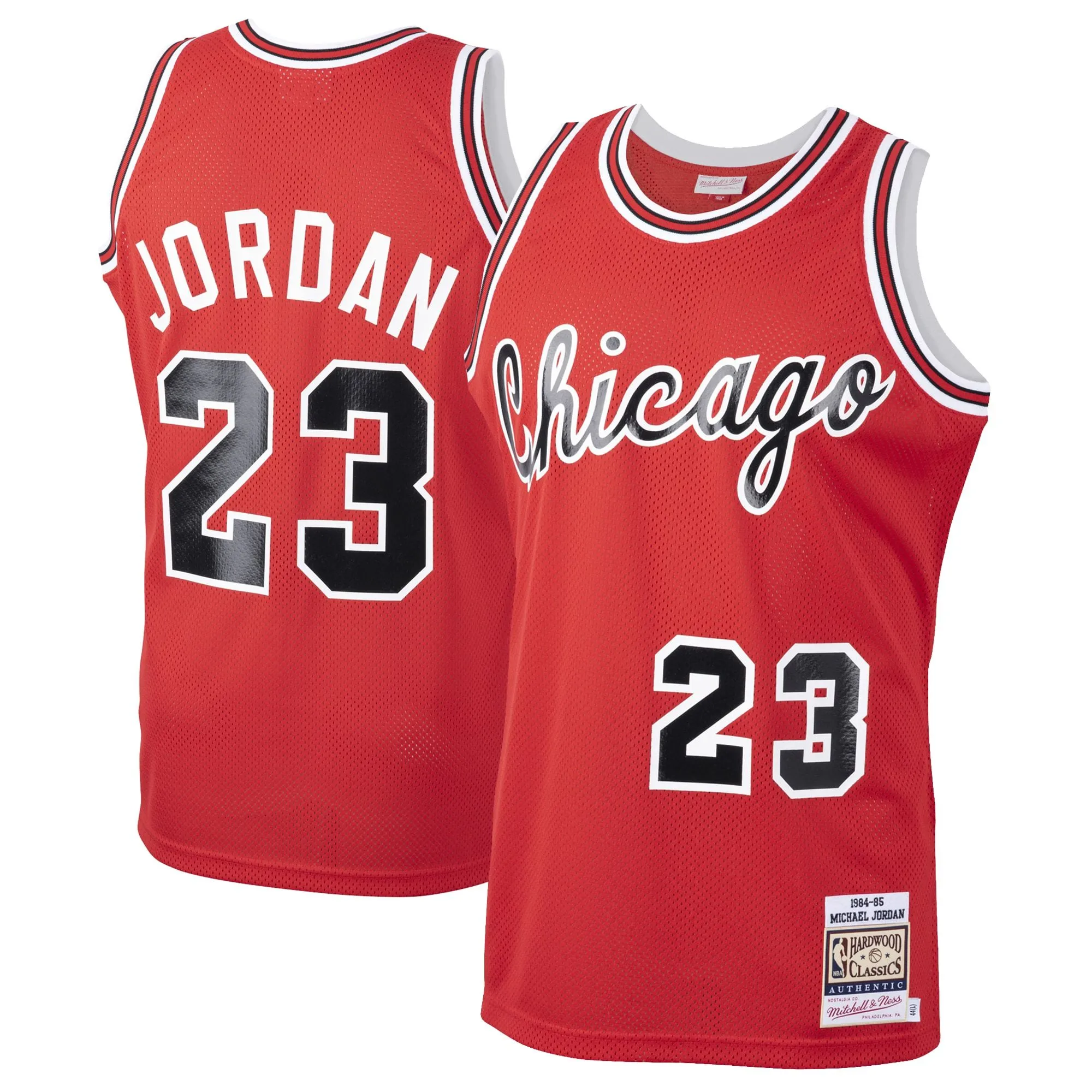 Michael Jordan Chicago Bulls Mitchell & Ness 1984/85 Hardwood Classics Rookie  Jersey - Red