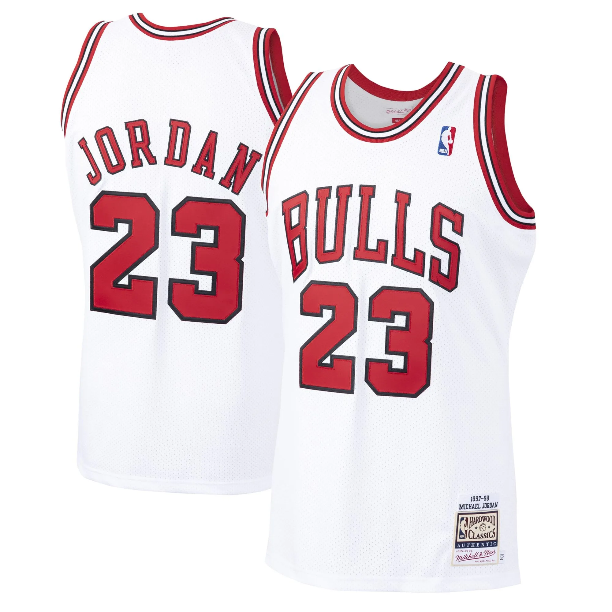 Michael Jordan Chicago Bulls Mitchell & Ness 1997/98 Hardwood Classics  Jersey - White