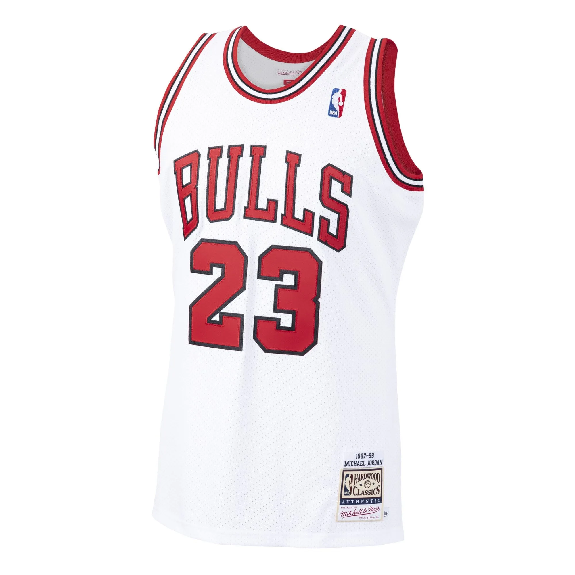 Michael Jordan Chicago Bulls Mitchell & Ness 1997/98 Hardwood Classics  Jersey - White