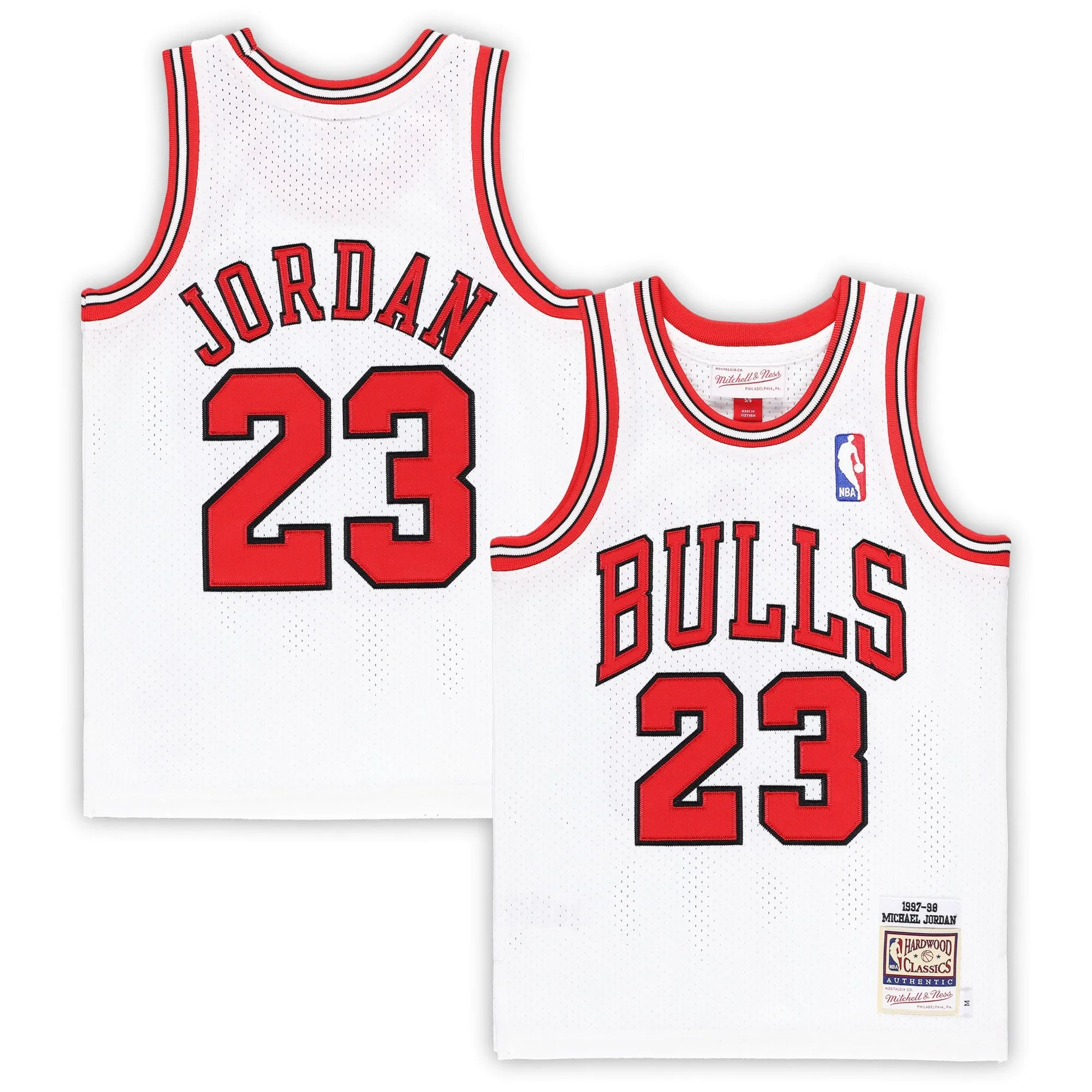 Michael Jordan Chicago Bulls Mitchell & Ness Preschool 1997/98 Hardwood Classics  Jersey - White
