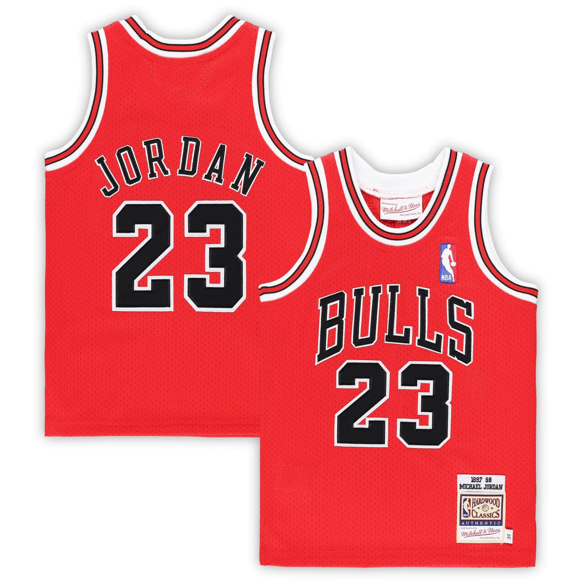 Michael Jordan Chicago Bulls Mitchell & Ness Toddler 1997/98 Hardwood Classics  Jersey - Red