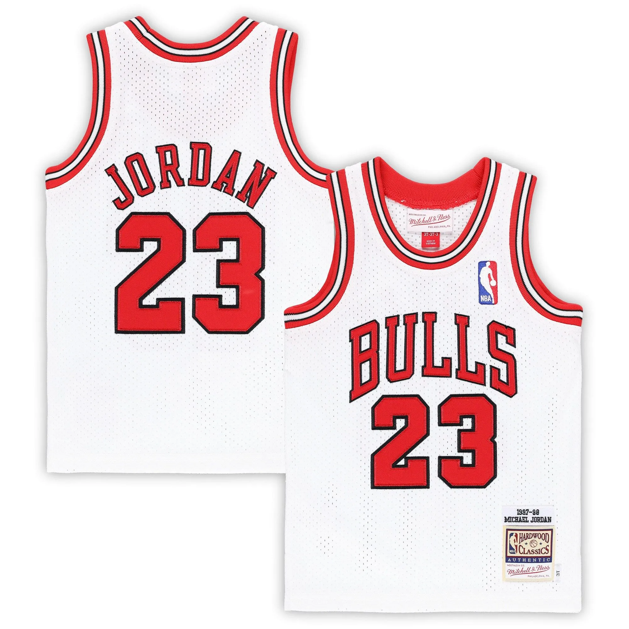 Michael Jordan Chicago Bulls Mitchell & Ness Toddler 1997/98 Hardwood Classics  Jersey - White