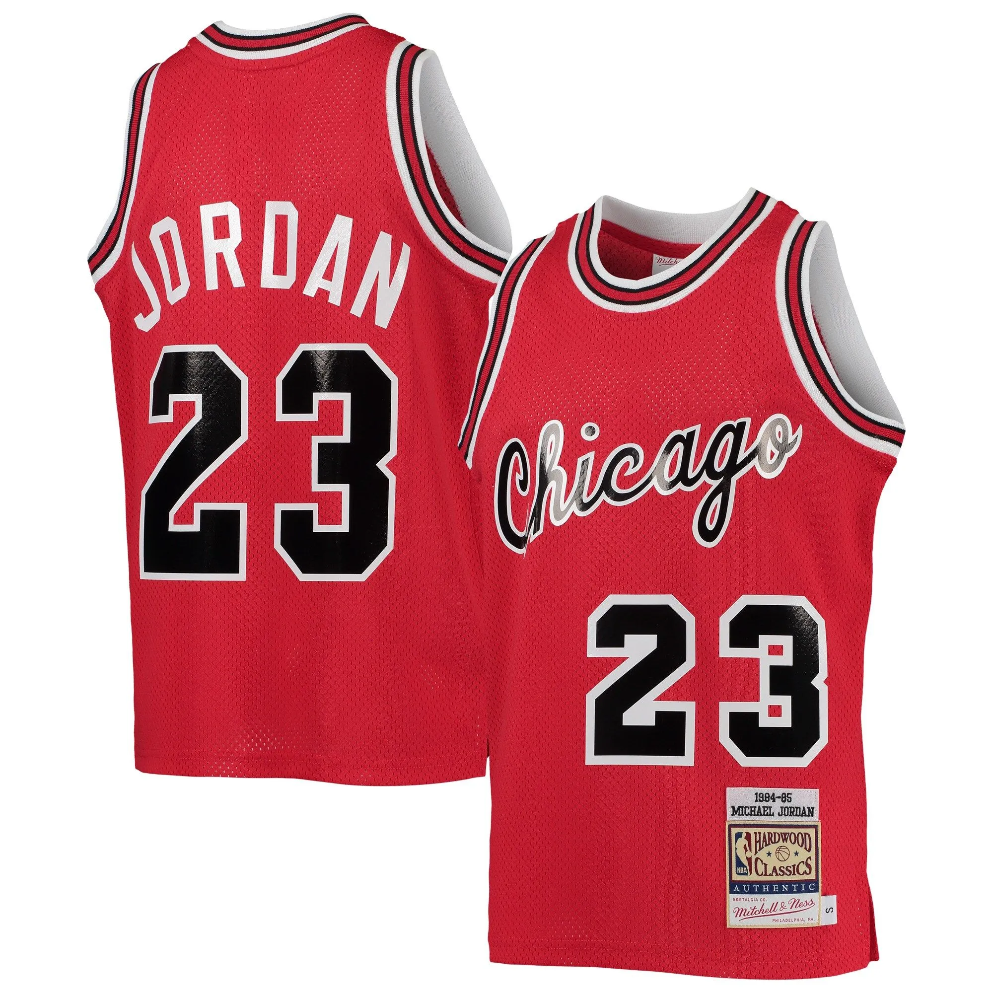 Michael Jordan Chicago Bulls Mitchell & Ness Youth 1984/85 Hardwood Classics  Jersey - Red