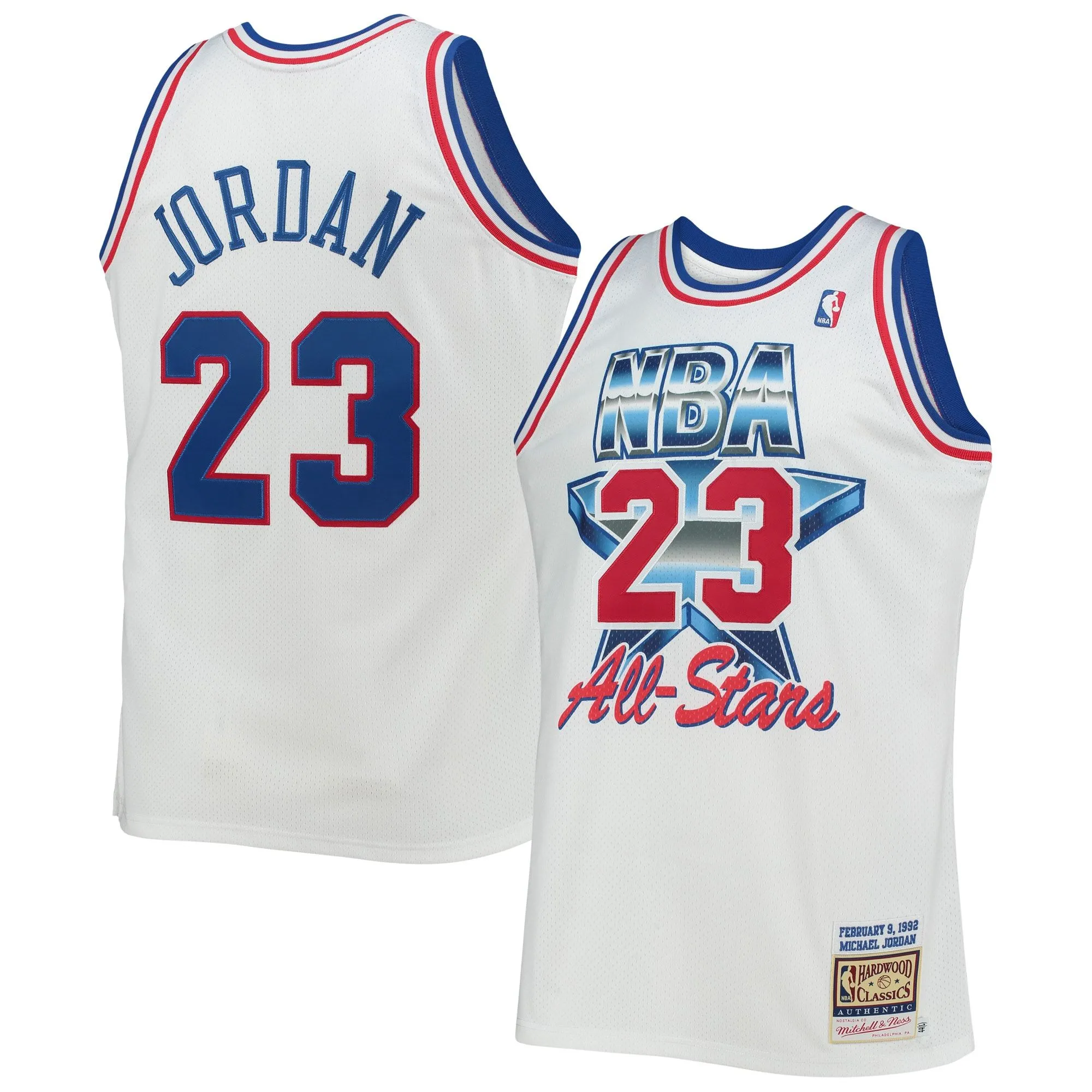 Michael Jordan Eastern Conference Mitchell & Ness Hardwood Classics 1992 NBA All-Star Game  Jersey - White