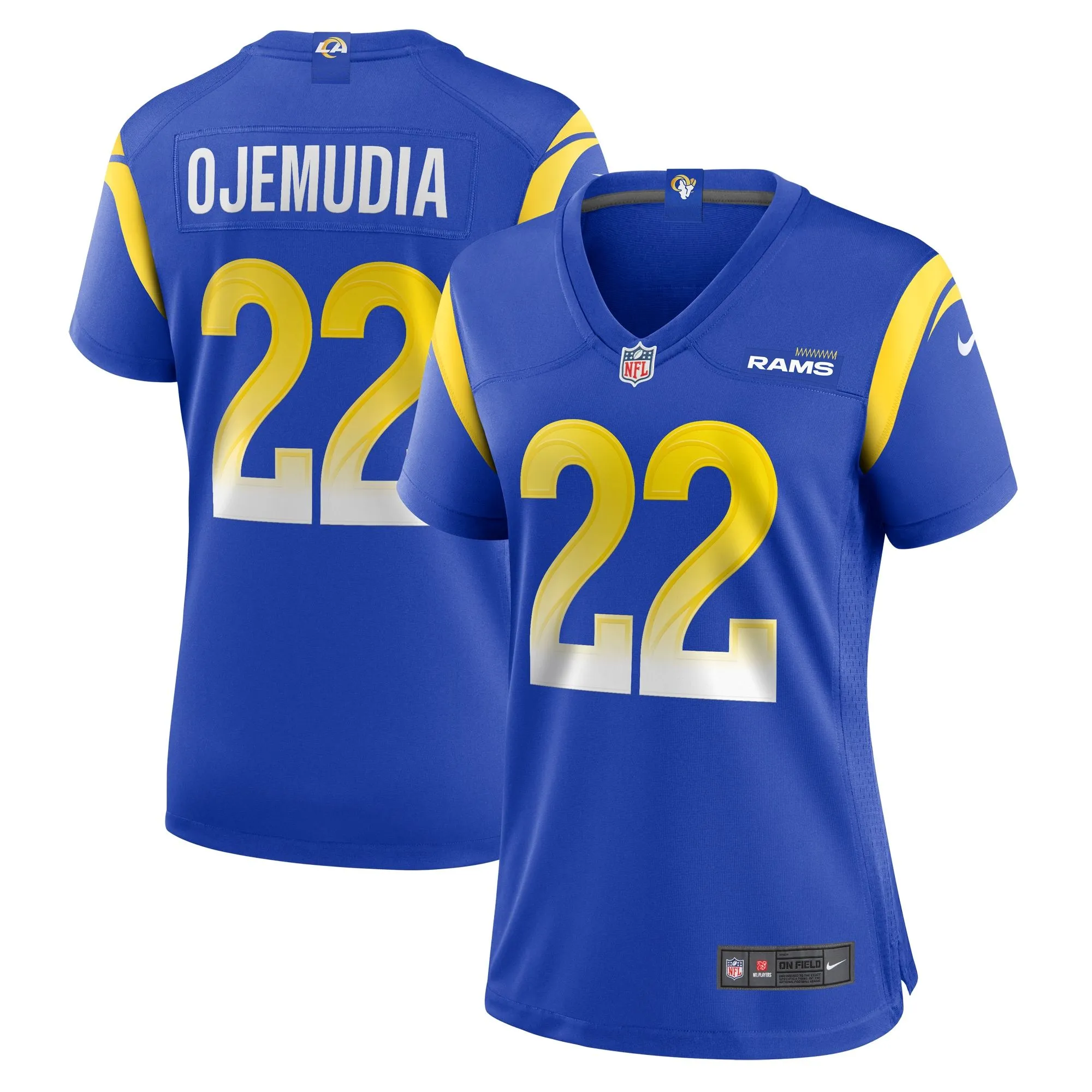 Michael Ojemudia Los Angeles Rams  Women's  Game Jersey -  Royal