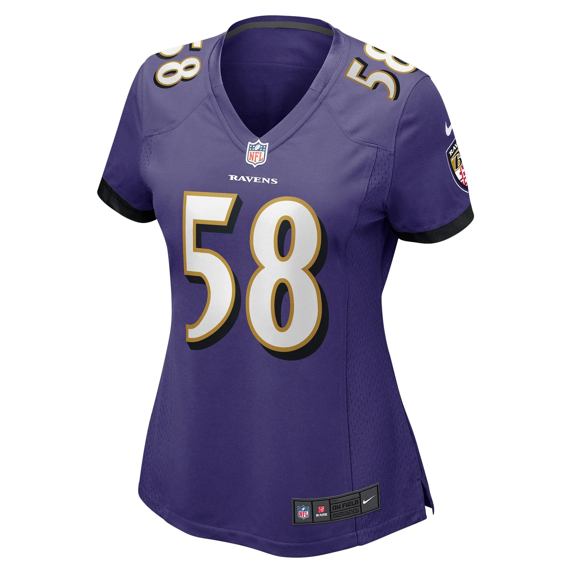 Michael Pierce Baltimore Ravens  Women's Player Game Jersey - Purple