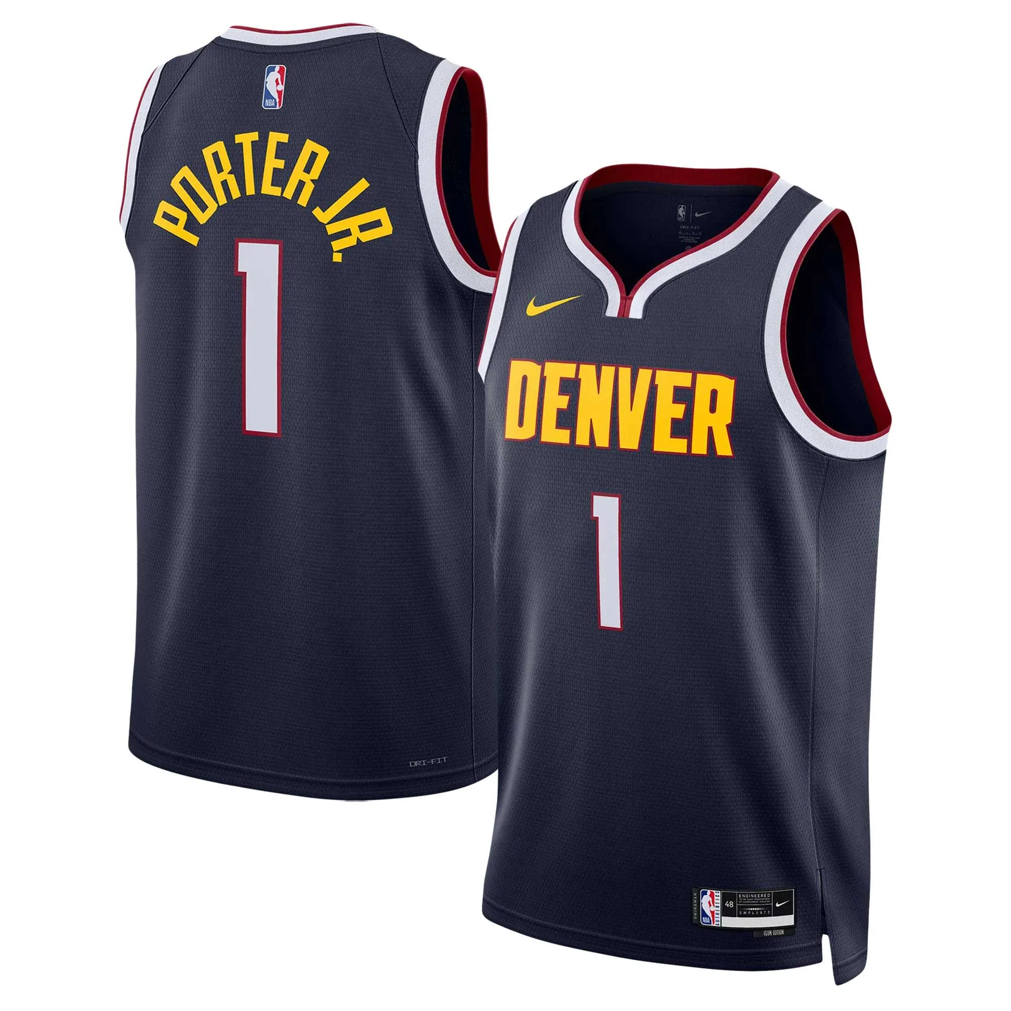 Michael Porter Jr. Denver Nuggets  Unisex Swingman Jersey - Icon Edition - Navy