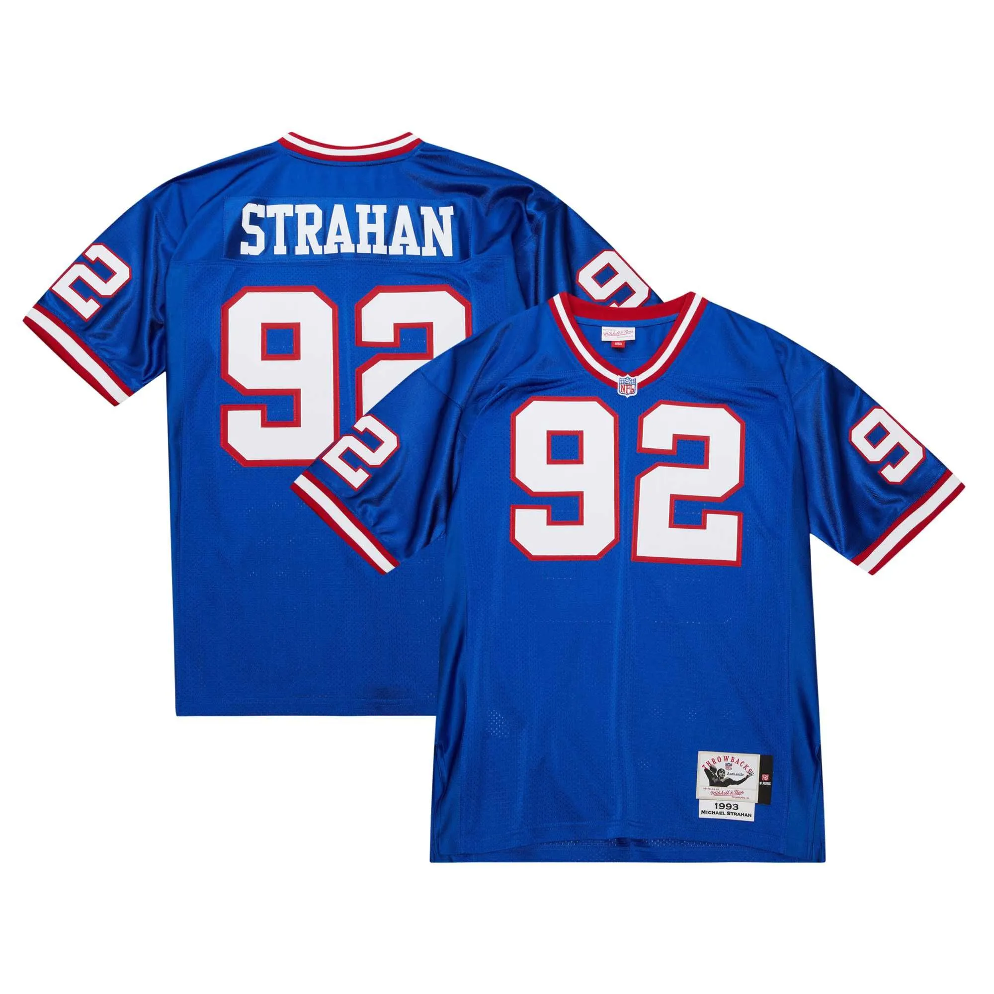 Michael Strahan New York Giants 1993 Mitchell & Ness  Throwback Retired Player Jersey - Royal