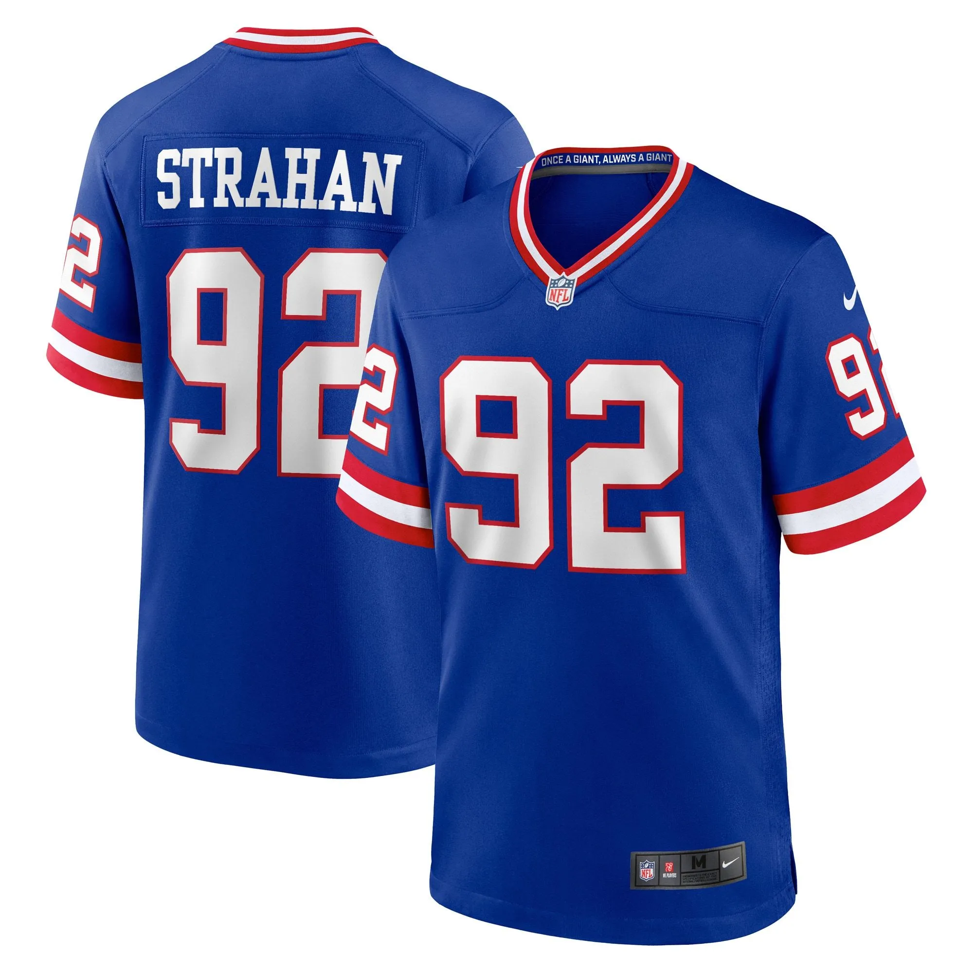 Michael Strahan New York Giants  Classic Retired Player Game Jersey - Royal