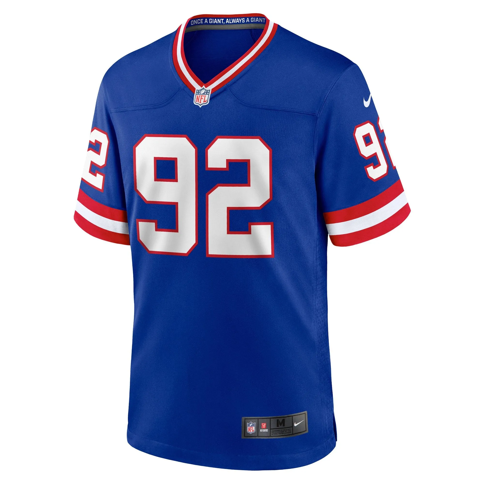 Michael Strahan New York Giants  Classic Retired Player Game Jersey - Royal