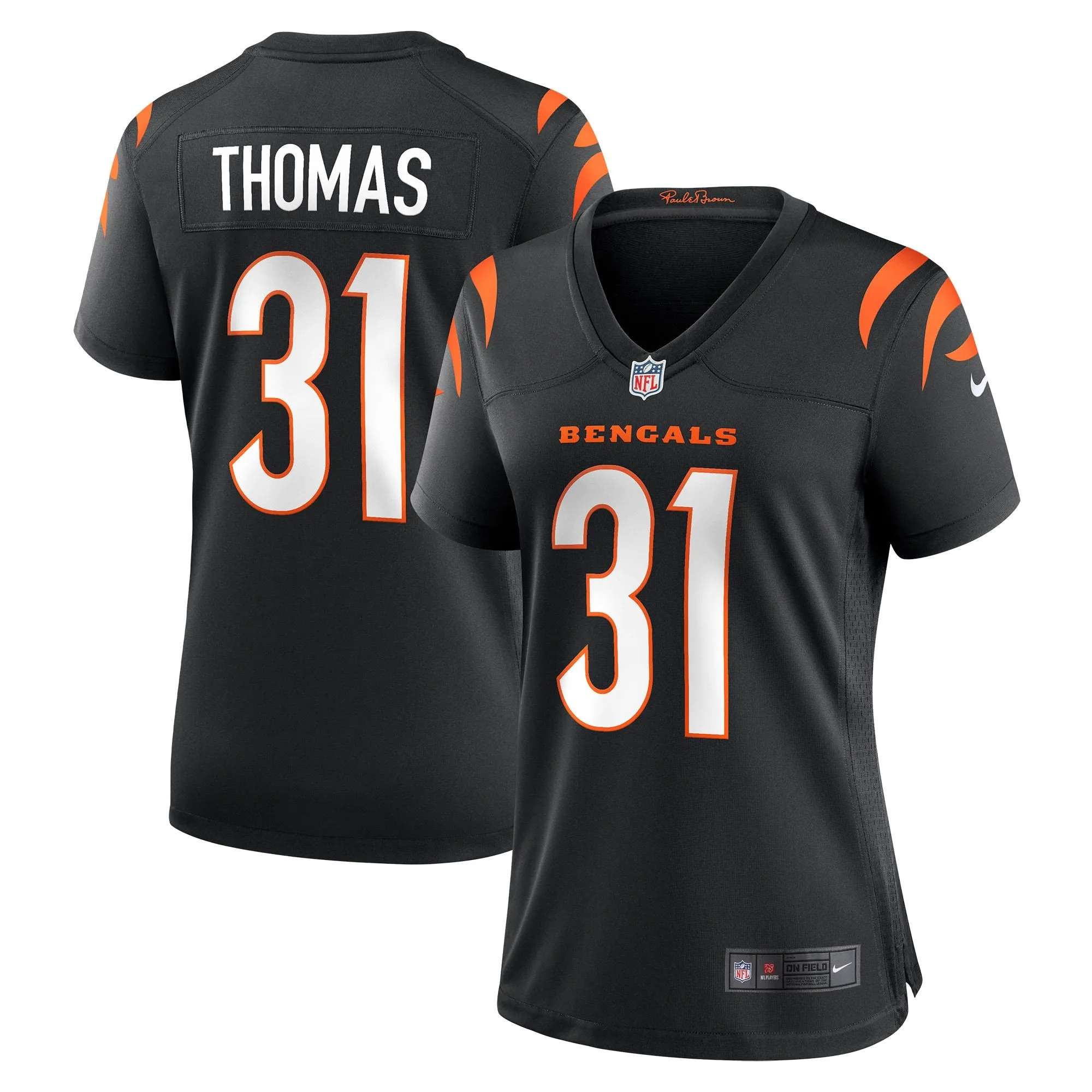 Michael Thomas Cincinnati Bengals  Women's Game Jersey - Black