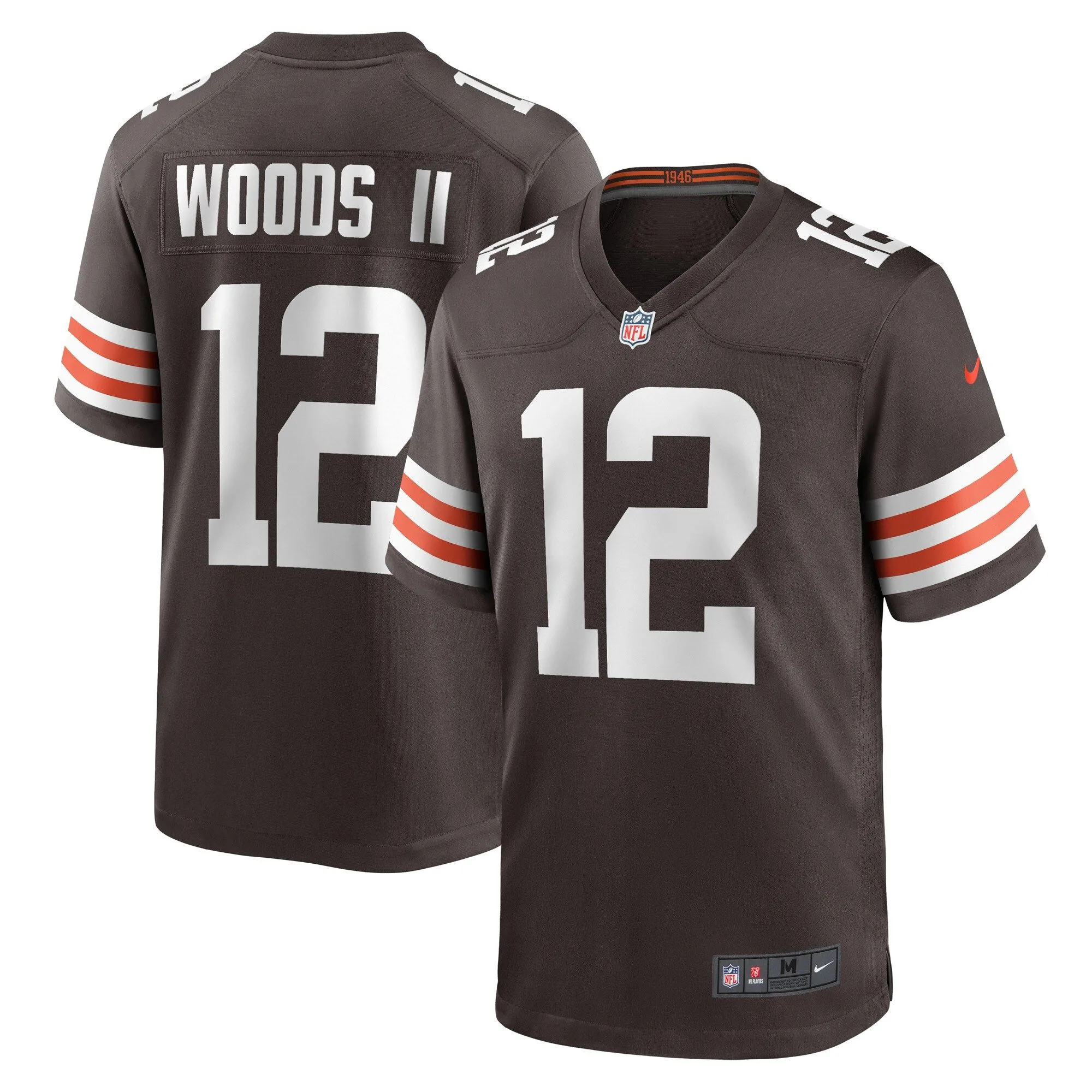 Michael Woods II Cleveland Browns  Game Player Jersey - Brown