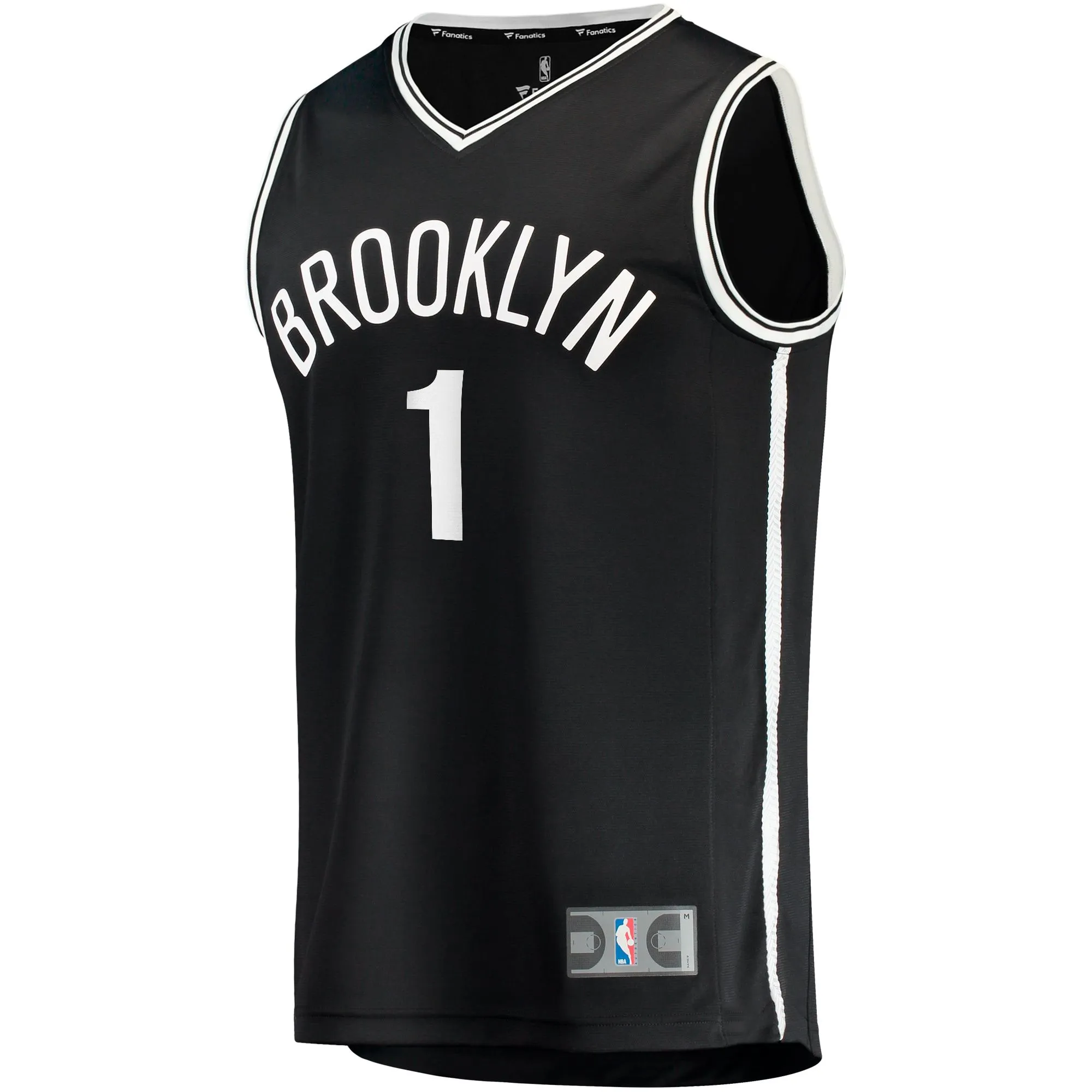 Mikal Bridges Brooklyn Nets Fanatics Branded Big & Tall Fast Break Player Jersey - Black - Icon Edition