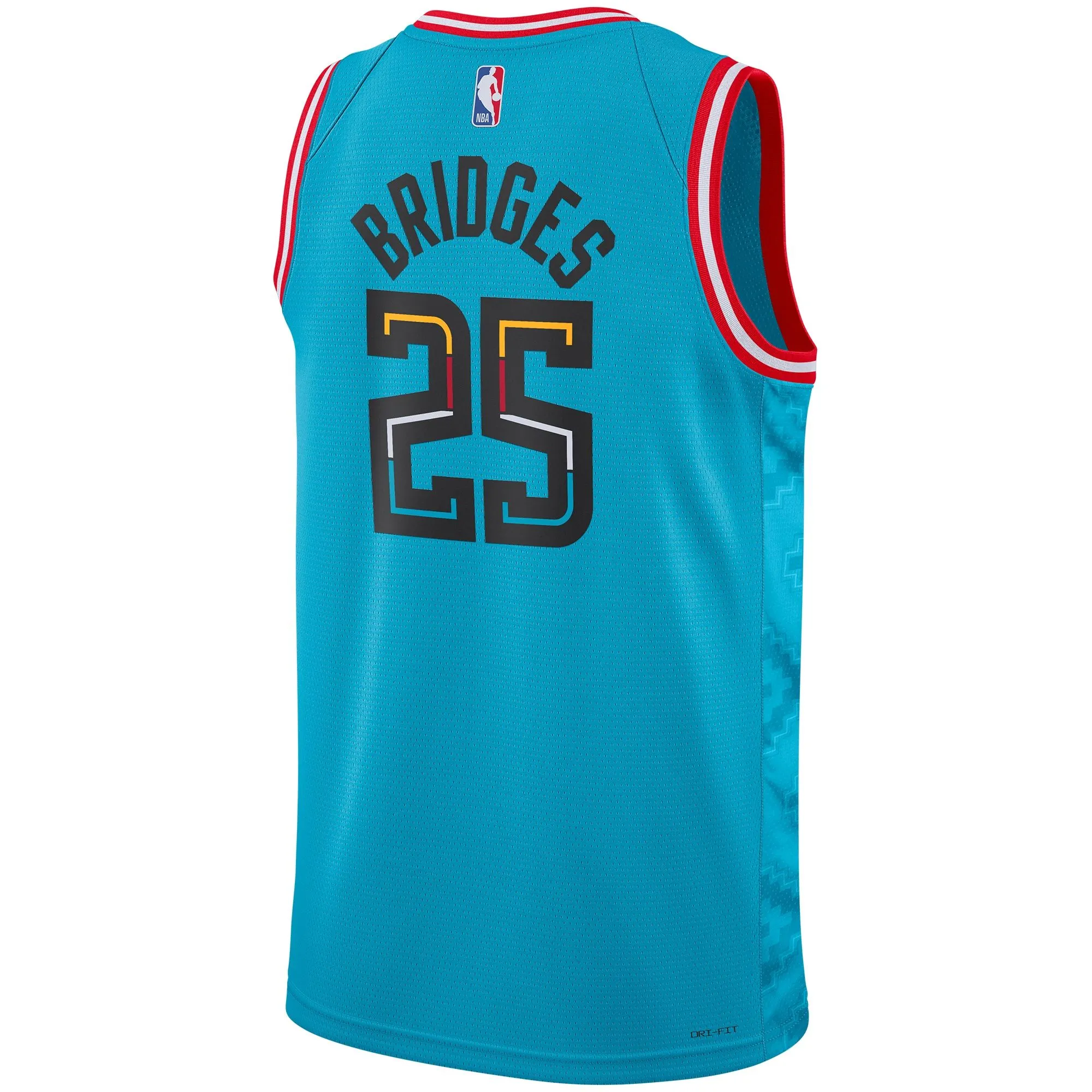 Mikal Bridges Phoenix Suns  Unisex 2022/23 Swingman Jersey - City Edition - Turquoise