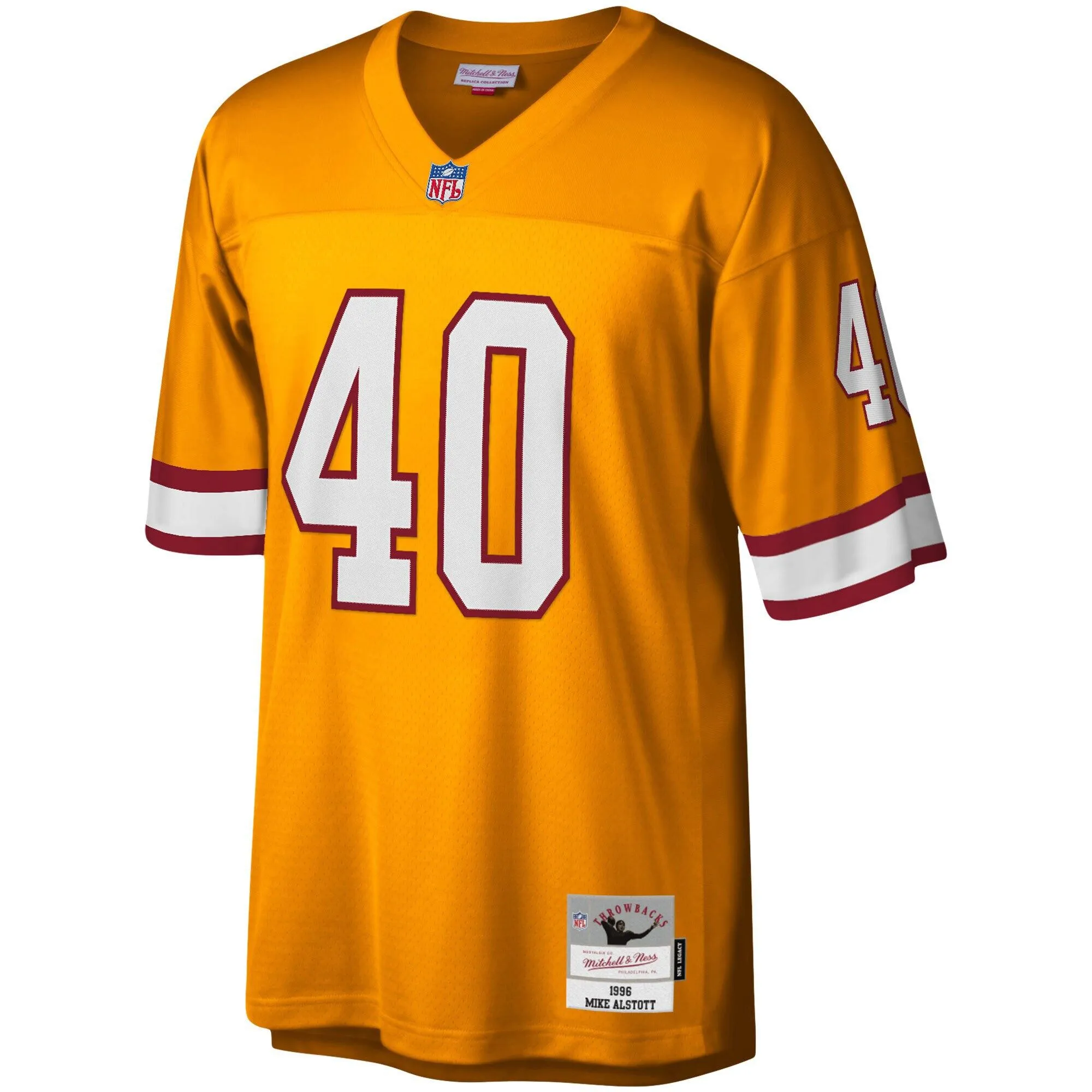 Mike Alstott Tampa Bay Buccaneers Mitchell & Ness Big & Tall 1996 Retired Player Replica Jersey - Orange