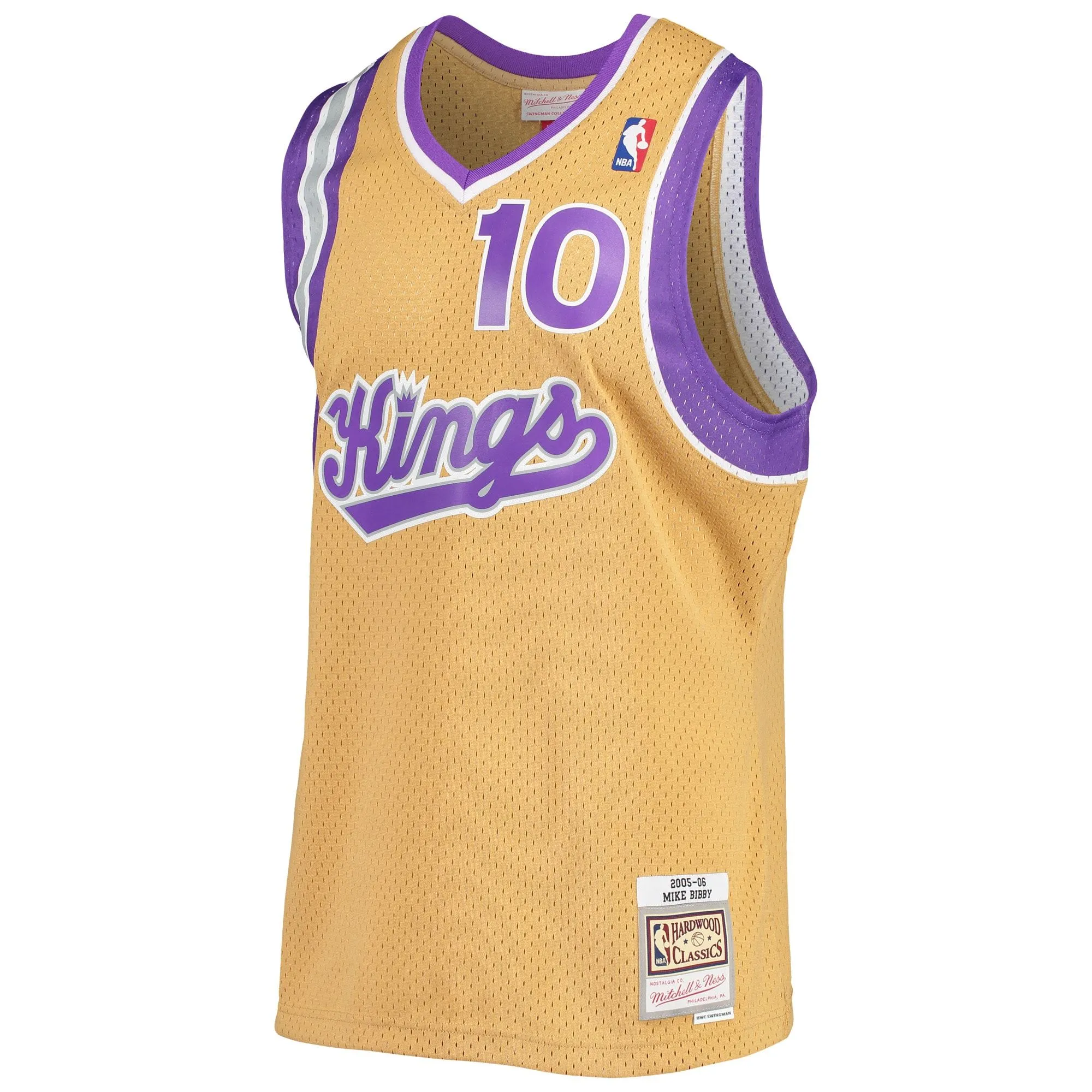 Mike Bibby Sacramento Kings Mitchell & Ness 2005/06 Hardwood Classics Swingman Jersey - Gold