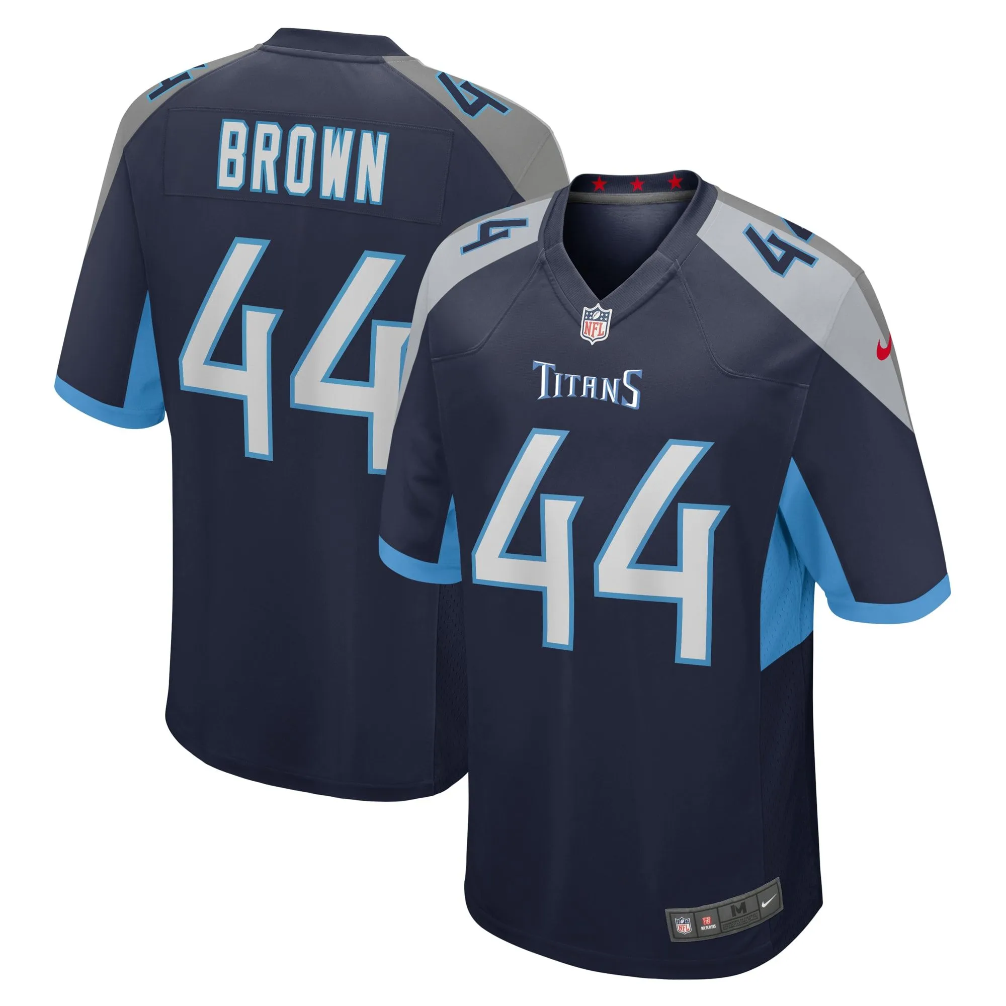 Mike Brown Tennessee Titans   Game Jersey -  Navy