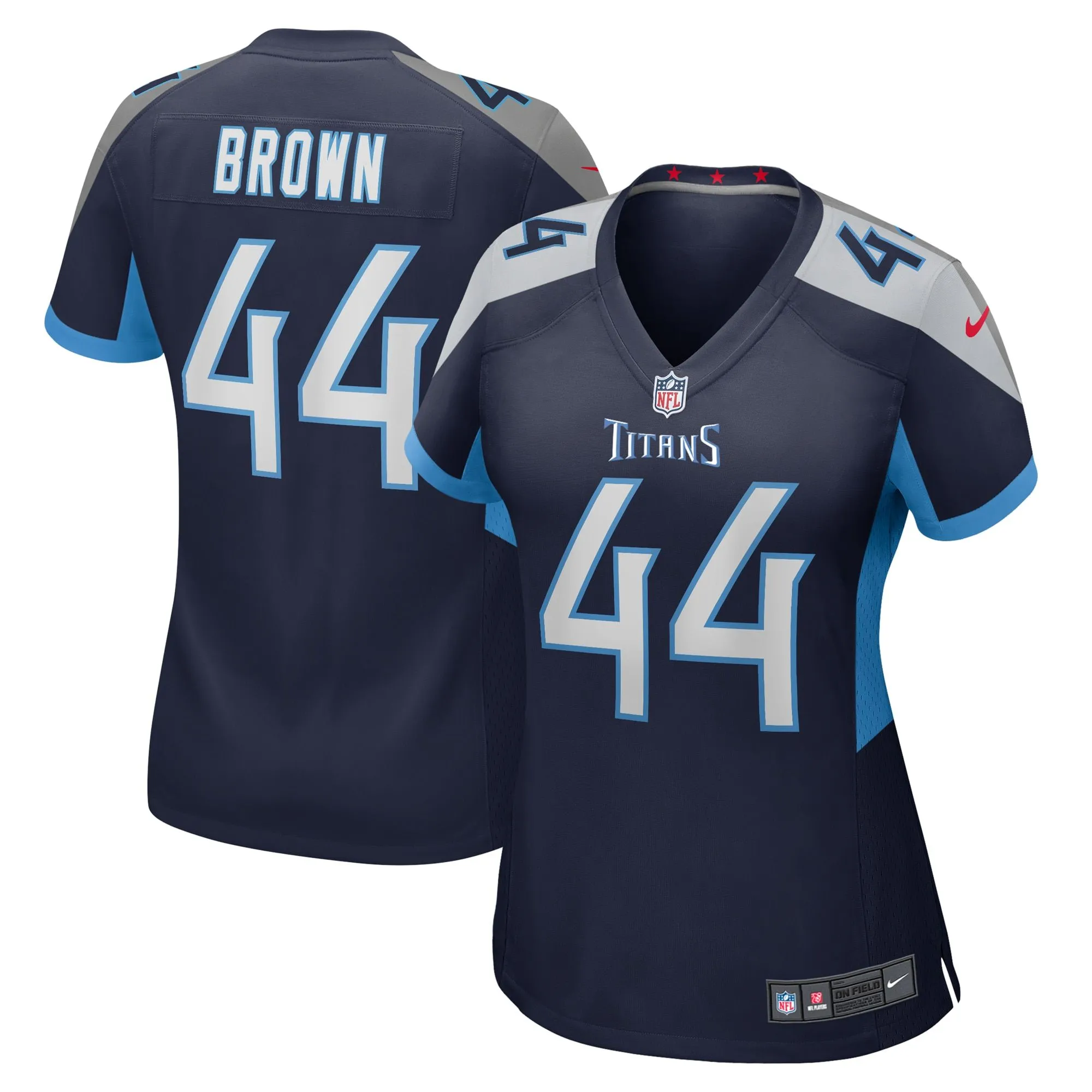 Mike Brown Tennessee Titans  Women's  Game Jersey -  Navy